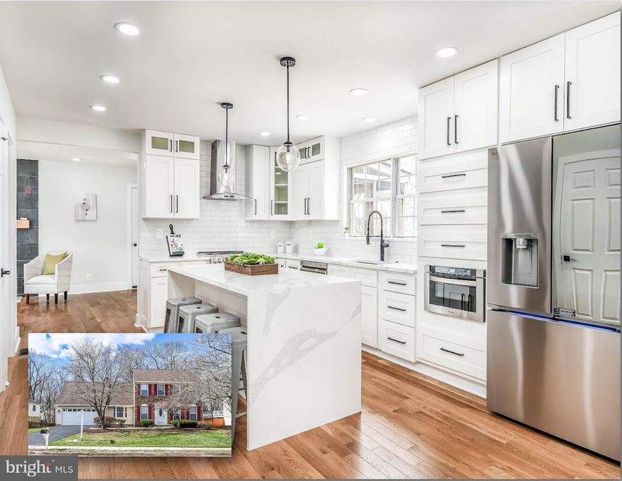 Welcome to your New Home in sought after neighborhood of Cardinal Glen. This home is totally renovated in 2025.  EVERTHING is NEW!!  New Roof 2024. New Siding 2024. All Stainless Steel Appliances. New Water Heater. 
As you enter you will be greeted by the beautiful wood plank flooring leading to the Living Room on your right or straight through to the Kitchen.  If you go through the spacious living room it will lead to the Dining Room with a eye-catching accent wall. The Kitchen is a chef's dream for creating delicious meals. The Family Room with an electric fireplace is conveniently located next to the kitchen for great entertaining. The French Doors lead to the screened in private porch with an open space Deck and Patio.  The open yard is a haven to view the birds in the yard and common ground. Once back in the house you will go up stairs to the four bedrooms.  The primary suite has plenty of room, an electric fireplace, with a bathroom oasis.  There are three other bedrooms and a shared hall bathroom. In the Lower Level there is a wet bar with a mini refrigerator and plenty of room for a play room, a gym or whatever you need.  There is another room in the basement that could be used as an office, office or endless possibilities. To make this level complete, there is a Full Bath.
The neighborhood is a very friendly environment.  The safety of this neighborhood is possible with only one way in and one . Located close to Shopping, Dining options, Public Services like the library . 
OH, just think of all of the memories that will be made throughout the years!