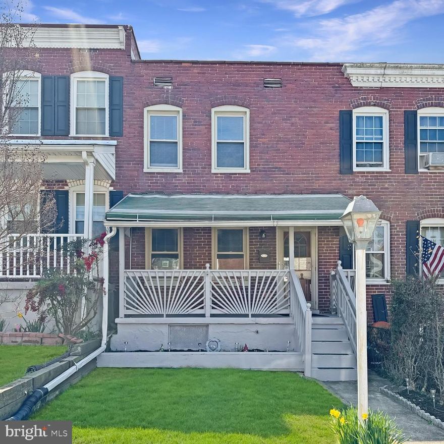Welcome home! Here is your first home or a turn-key rental property! This two-bedroom, one bath home features new vinyl flooring throughout, updated bathroom, covered front porch and covered back patio. Wonderful outdoor space right in time for spring and summer! Conveniently close to Route 2, I-695, and I-97. Don’t let this one get away!