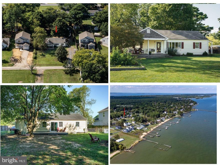 Nestled within the Water Privileged Romancoke on the Bay Community, this ranch-style home offers a unique blend of affordability and comfort. With its proximity to the community waterfront on the Chesapeake Bay, residents can enjoy stunning views, boating, and fishing. The community's amenities includes a boat ramp, clubhouse, playground, picnic area, and more. The property's convenient location near the Romancoke Pier and the South Island Trail provides lots of opportunities for outdoor recreation. The expansive front porch is ideal fo relaxation, while the interior includes over 1,400 square feet of living space, including three bedrooms. The primary bedroom features a full bathroom and walk-in closet. Additional highlights include a large shop with electric, recently encapsulated crawl space, and fenced backyard.
Square Footage based on Public Records, Buyer to Confirm,