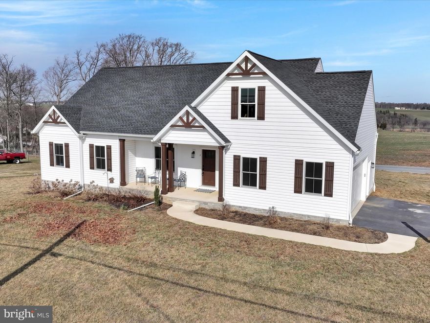 New Price on this fabulous home. Welcome home to quiet country living at it's very best. Located in the southern Lancaster County farm country and the views are spectacular! This beautiful ranch home has all of the features you will need to live life easily and to the fullest.   Offering over 2600 Square feet of finished living space and built in 2022, on 1.03 acres, this beautiful floor plan is wide open with soaring ceilings, tons of natural light, recessed lighting and luxury plank floors throughout.  Walking is the front door gives you that ah... feeling with a lovely great room complete with gas fireplace perfect for those chilly evenings or crisp mornings. The well-equipped kitchen is gorgeous with a huge working island with quartz countertops, a large pantry and pretty, neutral painted cabinets.  The rear of the home boasts farm and field views from every window. One primary and two additional bedrooms are on the main floor. The primary bedroom is generously sized with large closet and beautiful bathroom with a tiled walk-in shower and double sinks.  The hall bath has one sink with a tub-shower combination.  Need more space.? The basement is finished with a huge recreation room, lots of recessed lighting and another nicely sized bedroom with wide window and full bath. The basement also has a very large storage room and mechanical room. Love outdoor living?  Sit on your maintenance free deck and take it all in, plenty of room for fun outdoor activities.  Wait until you see these sunsets. This property extends across Fairmount Rd , add shed or possible pole barn. Location is the greatest! Close to Maryland, 15 minutes to Quarryville and 30 minutes to Lancaster.  The only noise you will hear from these country roads will be from the horse and buggies passing by. Make your appointment to see this fine home today.  The car ride is beautiful with gorgeous views along the way from any direction.
Please call with questions or to schedule a personal tour.   Sellers have found their new home and are ready to go.