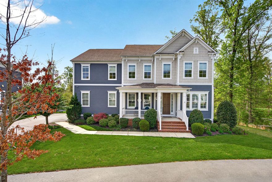 Beautifully upgraded home in the highly desirable Willowsford community, located in The Grove section. This Sherwood model offers a thoughtfully designed floor plan with stylish, move-in-ready finishes throughout.

Arrive to a welcoming front porch—complete with ceiling fan—perfect for relaxing evenings. Inside, the main level features an open-concept layout with hardwood and tile flooring, a spacious family room with coffered ceilings and a stone gas fireplace, and multiple flexible workspaces including a private office. The mudroom, accessed from the side-load two-car garage, is outfitted with extensive built-in storage, and 2 walk-in pantries adds even more convenience.

The gourmet kitchen stands out with upgraded 42” cabinetry, Cambria quartz countertops, a stainless steel apron-front sink, pendant lighting, a large center island, and induction cooktop.

Upstairs, hardwood floors continue into the expansive owner’s suite, highlighted by an architectural ceiling, custom closets, and designer lighting. The luxurious en-suite bath includes dual shower heads. Three additional generously sized bedrooms complete the upper level—one with a private bath and another connected by a Jack-and-Jill layout—along with a conveniently located laundry room.

The finished lower level is designed for entertaining, featuring a full bar area with beverage cooler and dishwasher, a home theater, a legal bedroom, full bath, and ample storage. Walk-out access leads to an outdoor space built for enjoyment.

The backyard is a true retreat with a 16x30 pool featuring an auto-cover, sheer descent water feature, volcanic air system, and attached spa. A separate 6x10 hot tub, automatic awning for shade, screened porch, deck, patio, and upgraded landscaping with irrigation system complete the outdoor experience.