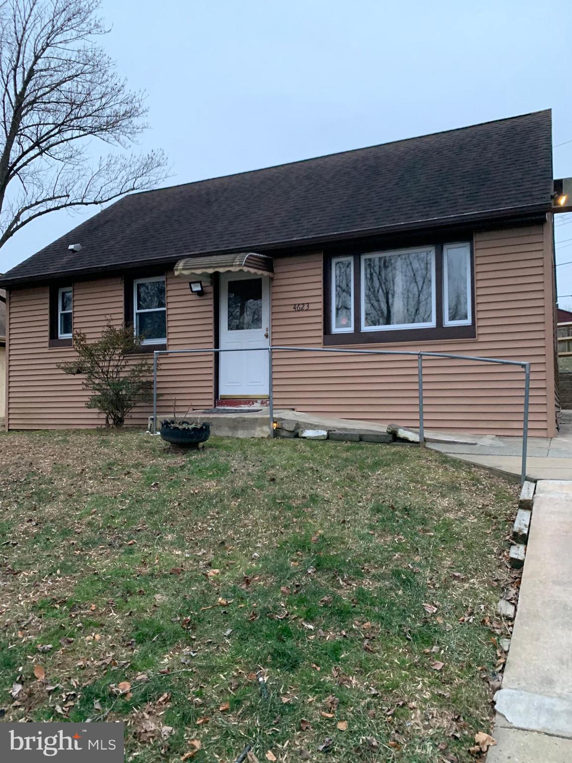 Home is Ready for Immediate Occupancy!! Quaint 2 bedroom Rancher located in Bensalem across from Neshaminy Mall. Convenient location to Route 1, pa Turnpike, 95, also near public transportation. Living rm., Dining rm. with non working fireplace, Updated Remodeled White KITCHEN , 2 bedrooms, 1 full NEWER BATH. Large Yard. Pets allowed. Refrigerator, Newer STACKABLE WASHER & DRYER are included. New Carpets will be installed in room with non working fireplace.. Tenant pays electric, heat, water, sewer, trash pick up, lawn care, snow removal. Very easy to show vacant available immediately. Pet Fee is $25.00 per pet added to monthly rent.