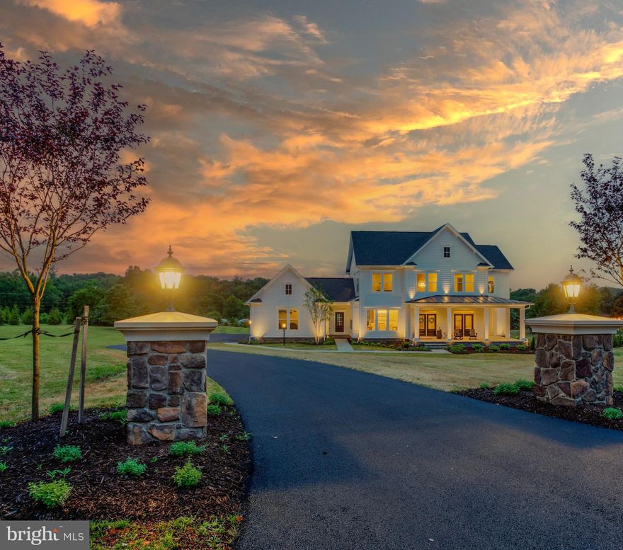 This brand new (2023) Millwright plan home by Evergreene Homes is the perfect place to call home
The expansive layout boasts 5 bedrooms, 5 full baths, and 1 half bath, ensuring ample space for everyone. A conveniently located guest suite on the main level offers privacy and comfort for visitors. The chef-inspired kitchen, complete with a large center island, overlooks the light-filled morning room and family room, creating a perfect environment for gatherings. The lower level provides additional entertaining options with a rec room, bedroom, full bath, and French doors leading directly to your expansive backyard. Unwind after a long day in the luxurious owner's suite, featuring a spa-like bath and two large walk-in closets.
This home has been meticulously upgraded for your enjoyment. Landscape lighting creates a warm ambiance in the evenings, while over 65 mature trees provide privacy and a touch of nature to your expansive 3-acre lot. Custom built-ins in the living room add a touch of elegance and functionality.
Located in the sought-after Beacon Hill community, you'll be steps away from a brand new championship-level golf course opening in Fall 2024! This prestigious address in Leesburg, Loudoun County, offers the perfect blend of luxury living and a vibrant community. Enjoy the peace and quiet of Beacon Hill with ample space for your dreamscapes on your 3-acre lot, while being just minutes away from the charming shops, restaurants, and cultural offerings of downtown Leesburg.  Don't miss this chance to elevate your lifestyle!