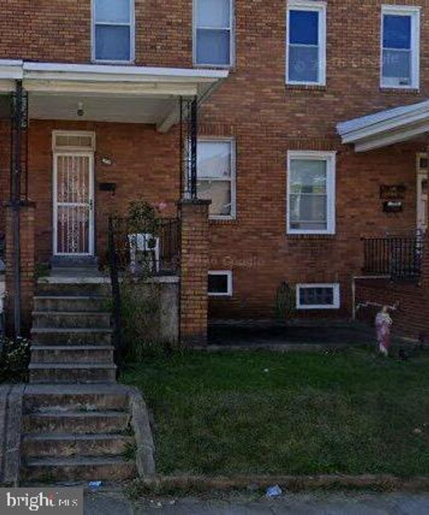 Greektown Investor opportunity!  3 bedroom, 2 bathroom row house.  Needs complete renovation.  Property being sold strictly As-Is.  Everything conveys.