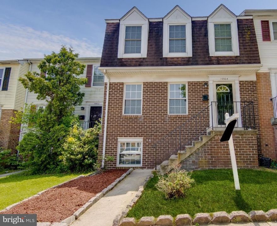 Welcoming end-unit town-home featuring 3 bedrooms and 2.5 bathrooms with 1 assigned parking space.    Open kitchen and dining area with a tile backslash. The upper level features 3 nice-sized bedrooms and 2 full baths.  Half baths are located on both the main and in the lower level which features a cozy wood-burning fireplace and full-daylight windows.  Glass sliding door off the dining area leads to the private back deck with lovely backyard.  Conveniently located near major highways, only a few minutes to Main street historical area, Laurel shopping centers, movie theater and restaurants. Nearby parks and playgrounds are within walking distance and don't miss the community basketball courts!