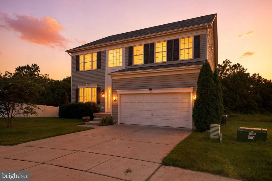 Welcome home to this stunning and spacious single-family gem in Severn’s highly sought-after Boyer’s Ridge community. Built in 2019, this modern 6-bedroom, 4.5-bath home offers over 4,000 sq. ft. of elegant living space designed for comfort and convenience. Enjoy a gourmet kitchen with granite countertops, a double wall oven, stainless steel appliances, and an oversized island perfect for entertaining. The open-concept layout flows into a bright family room with a cozy gas fireplace and a formal dining room for special gatherings. Upstairs, retreat to a luxurious primary suite featuring two walk-in closets and a spa-style bath with dual vanities. A convenient upper-level laundry adds to the ease of daily living. The fully finished basement with a private walkout entrance includes a large bedroom, full bath, and spacious recreation area—ideal for guests or an in-law suite. Enjoy outdoor privacy with peaceful wooded views, plus a two-car garage and plenty of storage. Community perks include a clubhouse, pool, and playgrounds, with shopping, dining, and entertainment just minutes away. Commuters will love the easy access to Fort Meade, BWI Airport, Route 100, and the BW Parkway. Experience the perfect balance of space, style, and convenience.