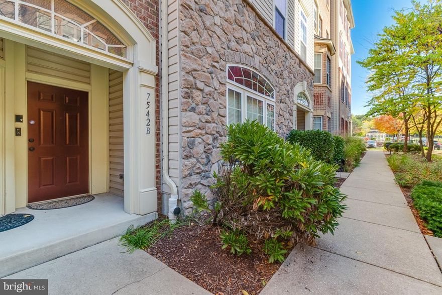 Welcome to 7542-B Stoney Run! A beautiful two level 3 bedroom  townhome style condominium that boasts over 2600SF of open living space with an attached garage and driveway.  This home offers an open floorplan with an oversized sun drenched living room that leads to a spacious open kitchen/dining area with stainless steel applicances.  New hardwood floors were installed in 2019 on the main level.  The upper level offers a huge primary suite with two walk-in closets,  an ensuite bathroom with dual vanities, a soaking tub and separate shower.  The laundry is conveniently located on the level with the bedrooms. There are two other spacious bedrooms on this level and a full bathroom. This home is in close proximity to all of your shopping and retail needs and a commuters dream! Minutes from Arundel Mills Mall, Maryland LIVE, NSA, Fort Meade, Baltimore, Washington, D.C. and Annapolis! Close to all majors commuting routes 95, 295, 32, 29 and 100. As well as BWI Airport and the Marc Train.