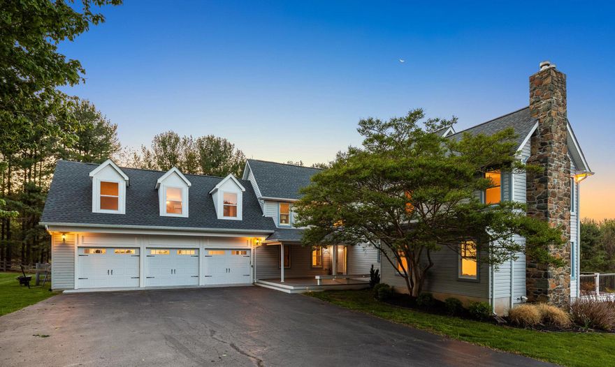 Majestic, panoramic mountain views and 3.23 lush acres set the tone for this beautifully updated 5-bedroom, 5-bath home offering over 4,300 sq ft of elevated living space.

Enjoy the sweeping views from multiple outdoor spaces including a Trex screened porch, tiered decking with pergola and built-in seating, and a walk-out lower level opening to a fenced yard.

The main level is thoughtfully designed for both everyday living and entertaining, featuring a renovated kitchen with quartz countertops, sleek cabinetry, and high-end appliances including a Thermador range, SubZero refrigerator, and Bosch dishwasher. The kitchen flows seamlessly into the family room, anchored by a stone surround gas fireplace. A main-level bedroom, full bath, and functional mudroom with laundry add flexibility.

Upstairs, the primary suite offers a private retreat with its own fireplace, two cedar-lined walk-in closets, and a spacious bath with jetted tub and separate shower. Secondary bedrooms are generously sized, with access to the outdoor deck and well-appointed baths. A loft over the garage with a full bath provides versatile living space ideal for a bedroom, guest suite, game room, or home office.

The finished walk-out lower level adds even more flexibility with a recreation area, kitchenette with refrigerator and sink, a bonus room suited for a guest space, theater room, or home gym, a full bath, and additional storage.

Thoughtfully renovated over the past few years, updates include: hot water heater (2026), microwave/oven combo (2026), updated foyer with new railings and flooring (2026), well equipment (2025), washer and dryer (2025), HVAC systems (2024), 700 sq ft upper-level addition and garage expansion to a 3-car garage (2024), kitchen upgrade and family room addition (2024), sliding vinyl windows (2023), finished basement (2023), Trex decking, railings, and screened porch (2022), interior flooring, paint, and lighting (2022), and a 40-year roof (2022).

A setting this special, where mountain views stretch endlessly and every intentional update has already been attended to, offers a rare opportunity to simply arrive and feel at home.