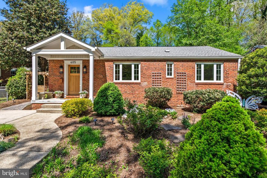 Offers by 3 PM on Monday, May 6th. New in Woodmoor, this mid-century rambler has been stylishly updated - inside and out! As you approach the home, you’ll be wowed by the tiered, landscaped front yard with mature perennials, stone steps and paths and a gracious front entrance. Inside, you’ll find a bright living room with a gas fireplace and a big window overlooking the front yard. A beautifully renovated kitchen features granite countertops, stainless steel appliances, a lovely tile backsplash, loads of counter space and storage as well as casual dining space and a powder room. Doors lead to the back yard and a cozy patio. Off the kitchen is a sunny back bedroom with skylights and gorgeous views of the backyard. Beyond the living room is a full bath, a sunny primary bedroom and a second, ample bedroom. Out back you’ll love the spectacular, terraced yard which has been beautifully landscaped and includes a patio, a dining or fire pit area as well as a greenhouse with gravel floor - truly a gardener’s paradise. Driveway will accommodate two cars for off-street parking.


Here’s What You’ll Love About This House

Here’s What’s Nearby
0.3 mi to Pinecrest Park
0.8 mi to Woodmoor Shopping Center
1.0 mi to Safeway
1.1 mi to Northwest Branch Trail
1.3 mi to Trader Joe’s
2.7 mi to Forest Glen Metro
2.8 mi to Downtown Silver Spring