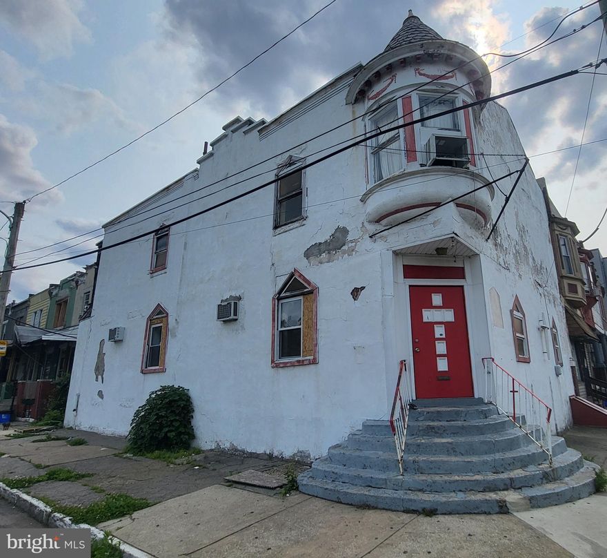 Investors here's your chance to make your move into Strawberry Mansion. It's  hard to deny that this location is the next value location for up-and-coming investor portfolios. Take this property, start new and make it your own. Over 3000 Square feet and a new roof with a multi year guarantee. A shrewd builder/designer can make this property and gem!  Whether you are developing deluxe condominiums or looking for the perfect location for building your next business venture don't miss this chance to make a bold move from the ground up. 
Featuring a corner lot just off Ridge and 33th Route 13 and  adjacent to East Fairmount Park and Kelly drive.  Buyer is responsible for U&O and zoning /class verification. Property being offered in as is condition.