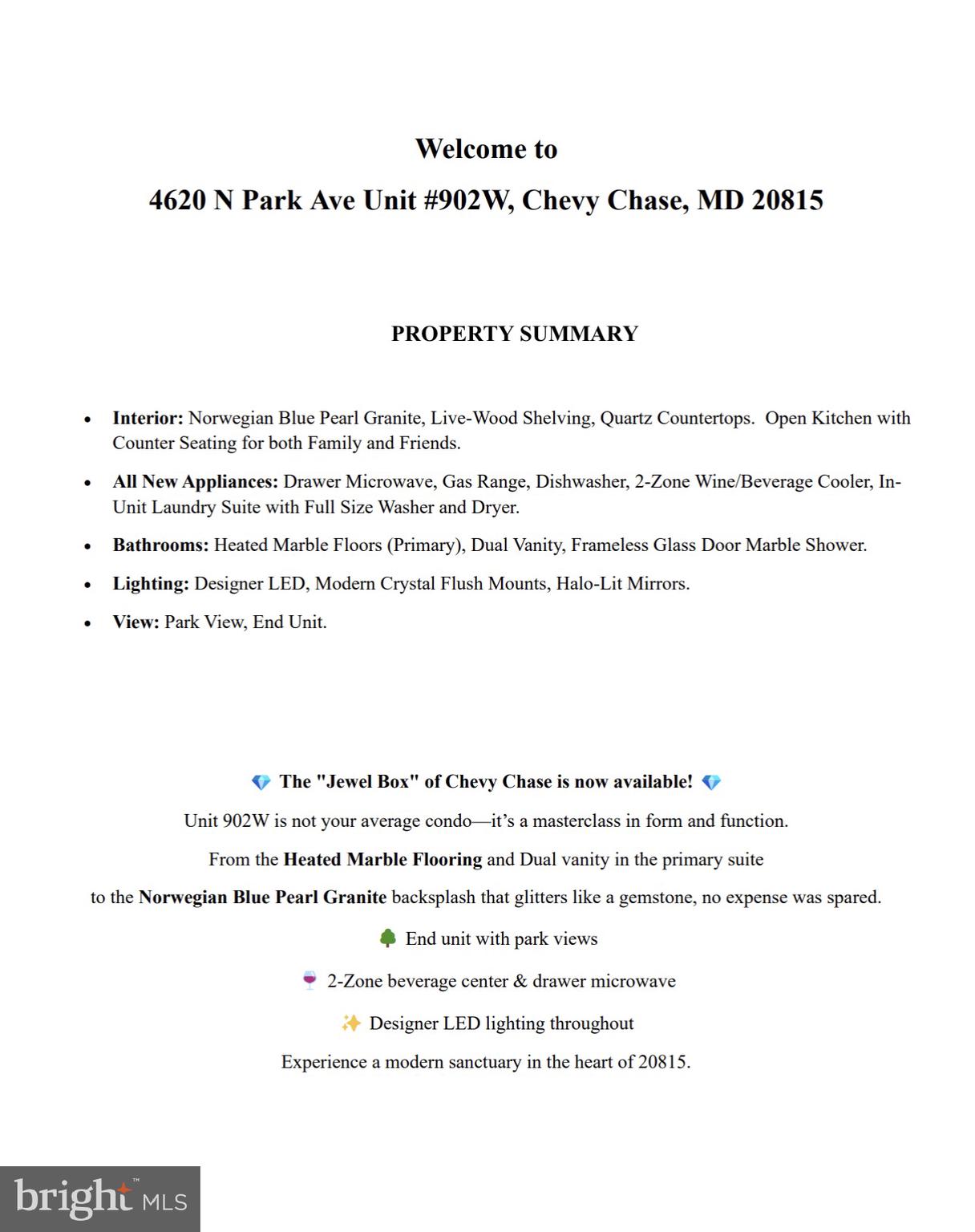 FRIENDSHIP HEIGHTS - Residential