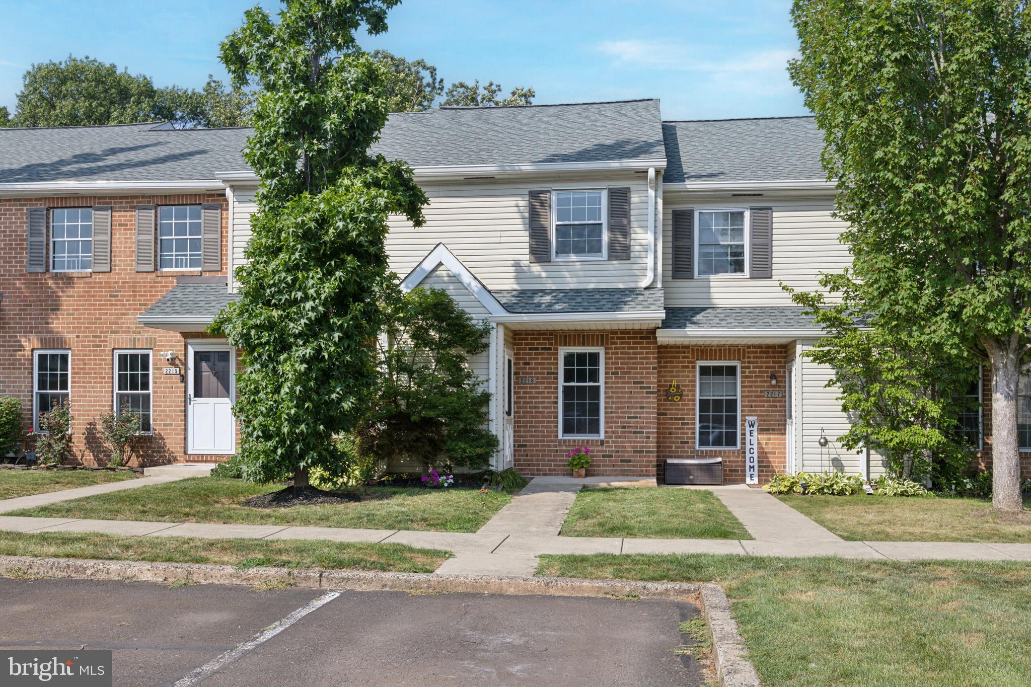 Welcome Home! to this beautifully maintained 3-bedroom, 2.5-bath townhome in the highly desirable Morgandale Condominium community. Step inside to a sun-filled living room with low-maintenance laminate flooring—perfect for relaxing or entertaining. The updated eat-in kitchen features a sit-up breakfast bar, built-in microwave, and dishwasher, offering both function and style. Just off the kitchen is a family room or dining area. Then step through the 8 foot sliding glass door to enjoy outdoor dining and quiet evenings on your private, fenced-in patio. Upstairs, the spacious primary suite includes two large closets and a private en-suite bath with shower and linen closet. Two additional bedrooms offer generous space for guests, family, or a home office, and share a hall bath with a tiled tub surround. You'll love the convenience of second-floor laundry, too! Set on over 100 acres, the Morgandale community offers wonderful amenities including a swimming pool, tennis courts, playground, clubhouse, and walking trails. Located just minutes from shopping, public transportation, and the Lansdale exit of the PA Turnpike’s Northeast Extension—this is suburban living at its best
