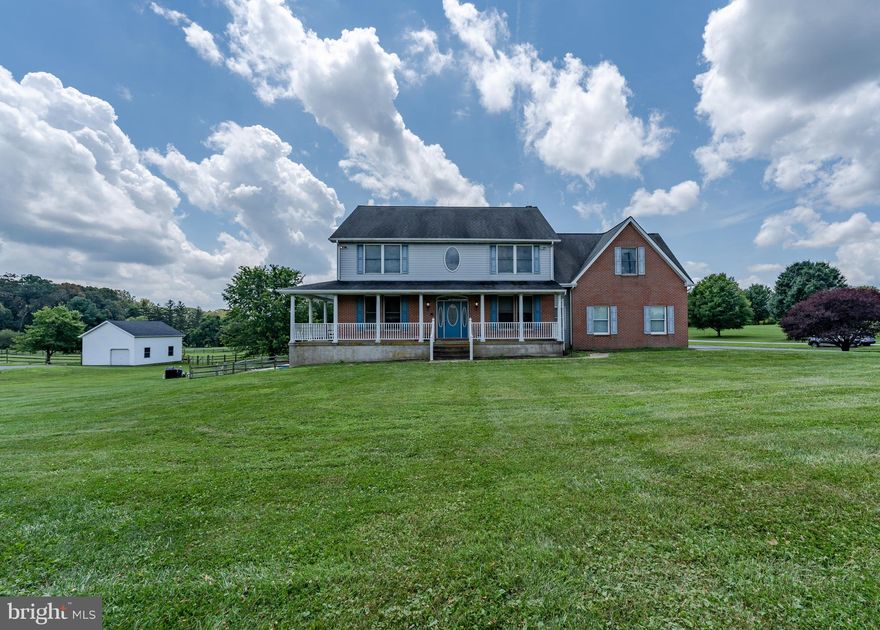 This beautiful Colonial in the heart of Jarrettsville is a MUST SEE!  Includes a wrap around porch and a heated pool on a 2.52 acre lot. Featuring 4 spacious bedrooms, and 1 large recreational room that can easily be converted into a 5th bedroom on the upper floor. The main floor also features an additional office space. Two fireplaces in the home are sure to bring a cozy atmosphere.  Brand new climate control system recently installed. This property will be sold as is. Don't wait! This home won't be on the market long!