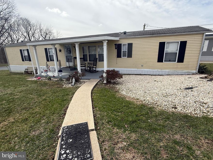 Welcome to Palmdale mobile home park in Hershey, PA! This is located in a nicely maintained 55+ community. The home features exposed beams, two bedroom’s and two bathrooms, which have been meticulously maintained and is now ready for new owners! You can tell how well this home has been cared for as you walk throughout the kitchen and the living room. There is tons of storage in the kitchen and a nice area for a table and kitchen chairs. The property has been recently painted along with some replacement under flooring, new tub surround and new flooring as well as skirting outside. The seller is including the appliances so all you need to do is move in! All applicants must be park approved and adhere to the pet policy, which is one small grown dog 30 pounds or less. The current lot rent is 550 monthly.