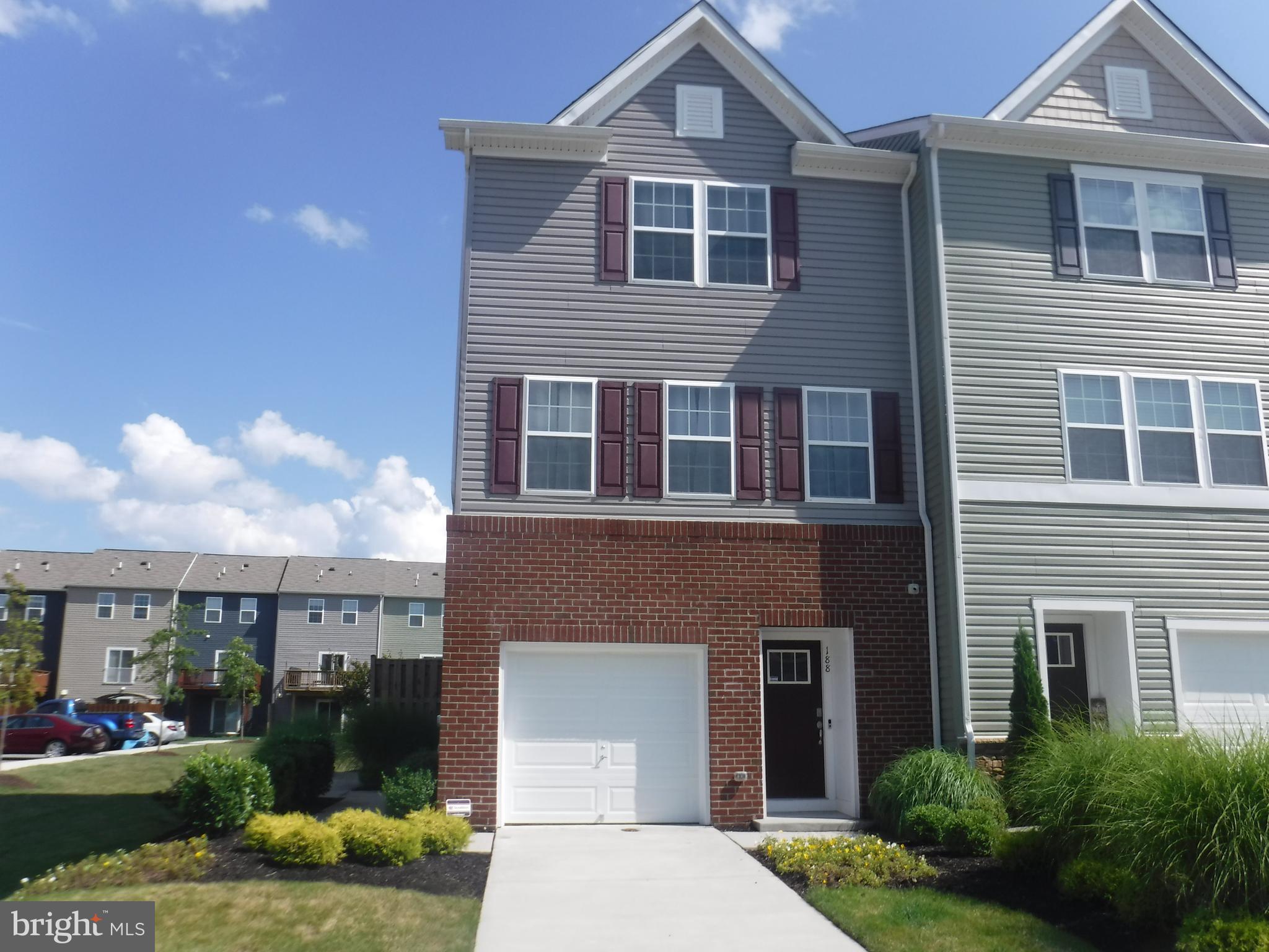 This beautiful townhouse has luxuries inside and out. Was used for the model home for the community. Custom painting, stainless steel appliances, granite counter tops and a large deck. It has an island and an eat-in kitchen or a formal dining room. Entry level has a half bath and a large room for a family room or 4th bedroom. Home is very spacious and convenient to shopping, schools, hospitals, dining and interstate travel. Must see!