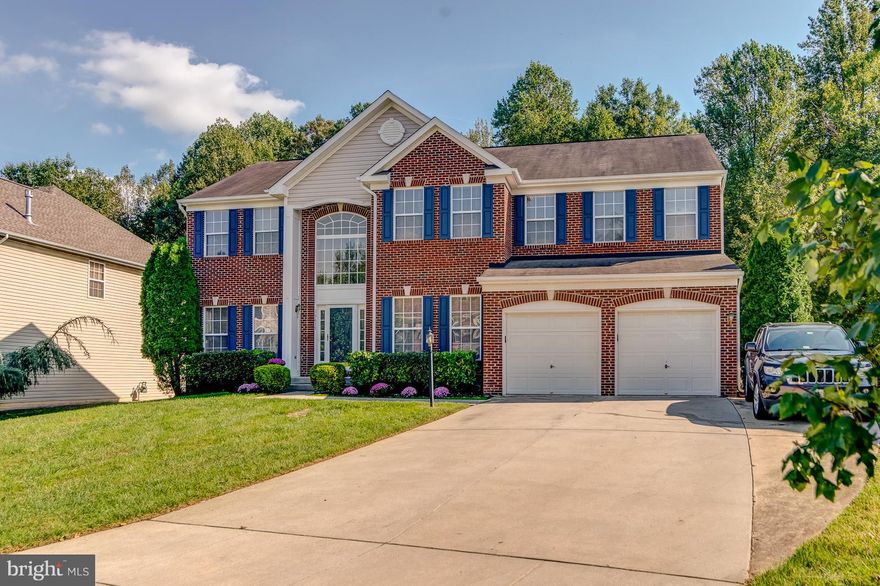 Gently lived in by the original owners, this spacious brick front Colonial has 4 good-sized bedrooms & 3-1/2 baths. The open floorplan starts off with a 2 story wood-floored Foyer, and French doors to the Study. The extra large Family Room has a gas fireplace with an attractive stone surround. The Kitchen opens to a sun-lit Morning Room. Hardwood floors unify the Foyer, Living Room, Dining Room, Study and Family Room.  There is carpet throughout the upstairs and basement. The Master Bedroom will fit your largest furniture with ease, & features a columned Sitting Room & two large walk-in closets. The Master Bath has a soaking tub & separate shower as well as his & her sinks. Head down to the walk-up basement & find plenty of room for relaxation & entertainment. There is a full bath already in place and the large unfinished area that is currently used as an exercise room, could easily be finished into additional living space.Beyond the house, you'll find you're just a short drive from the County Seat in Upper Marlboro in one direction & the shops & restaurants in Lanham in the other. Just a 9 minute drive to grocery shopping at Largo Plaza, 15 minutes to Costco, Wegmans & restaurants like Copper Canyon, and 9 minutes to Prince George's Community College with its new Culinary Arts Center, and 20 minutes from multiple shopping centers in Bowie.Need to get to Baltimore, Annapolis or into DC, or ready to head down the ocean to Ocean City? You're 15 minutes from 495, & in 20 you're on Route 50, headed for Ocean City, hon!Come check out 13613 Hollow Log Drive -- you'll be glad you did.