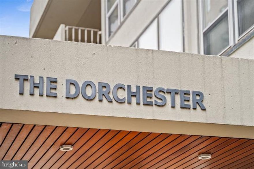 Sunny southside 1 bedroom with balcony. Hardwood floors newer kitchen and bath, Floor to ceiling sliding glass door provide a great southern view from this upper floor condo. Residents of the Dorchester enjoy a 24 hour doorman and fitness center. Garage parking and rooftop pool are available for an extra charge.