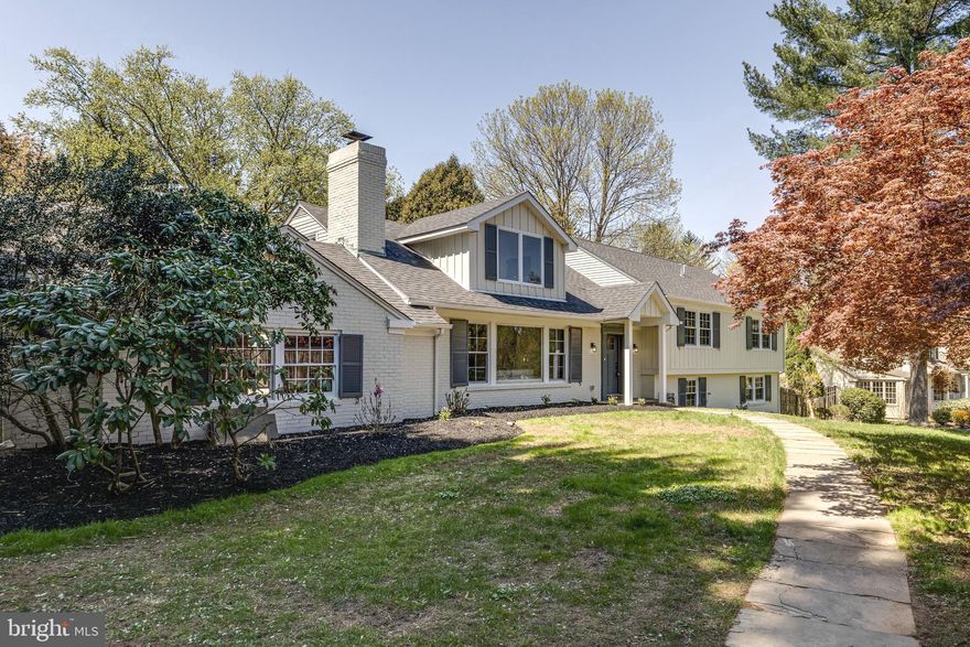 Brand new renovated 5 bedrooms, 4.5 baths, 2-car garage home sitting on a three quarter acre of most desirable location across from the Philadelphia Country Club.  Welcoming formal living room with a wood-burning fireplace, large window brings in plenty of natural light.  Gourmet kitchen with plenty of cabinet, quartz countertops and Signature kitchen suite appliances.  Formal dining room with additional wood-burning fireplace, convenience powder room on the first floor, sliding glass doors to the swimming pool and rear patio.  Second floor features a hall bathroom, a spacious bedroom and a second en-suite bedroom.  Continue walking upstairs to the oversized master suite with a sitting area, multiple closets and additional bedroom or use an office or den.  Lower floor offers a large family room with a wine fridge, a laundry room, another bedroom and a full bathroom, perfect to use as an in-law suite.  Don't miss this fabulous home located in the Award-winning Lower Merion Schools.