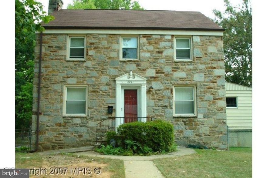 Property located on corner lot.  Stone Colonial Style Home. 4 bedrooms, 2.5 baths.  Roof is approximately 3 years. New side gutters (2022). Windows - Vinyl windows. Will tilt in for cleaning.  Updated Plumbing approx. 8 yrs. ago.  Hardwood flooring through-out. Walk-in Shower in Master bedroom. Wood burning fireplace in Living Room. Breakfast Room off of kitchen with large pantry. Rough in for bathroom in basement. Parking off and on street.