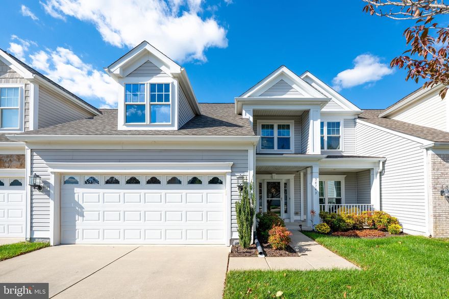 East of Rt 1 – Charming Carriage House in the highly sought-after 55+ Bay Crossing community!
                   
This meticulously maintained town home is just minutes from downtown Lewes, the famous Rehoboth Boardwalk, Cape Henlopen State Park, dining, and shopping, yet offers a private coastal retreat. Bay Crossing provides tree-lined streets, expansive green spaces, a clubhouse, fitness center, pool, tennis courts, and abundant social activities. Lawn care is provided by the community too, making every day seem like a vacation. With over $60,000 in updates, this home is truly move-in ready. The spacious first floor features gleaming hardwood floors, a dedicated dining area (or office), and flows seamlessly into the Great Room with vaulted ceilings and large windows overlooking the 8th Hole fairway green. A new gas fireplace and UV-protected windows enhance this cozy heart of the home. The 3-Season Room with new vinyl windows brings the outdoors inside, while the paver patio provides the perfect setting to enjoy coastal breezes. The kitchen boasts GE Cafe stainless steel appliances, ample storage, and generous prep space. The primary bedroom offers a tray ceiling, ceiling fan, and floor-to-ceiling windows. The en-suite bath's remodeled shower creates a spa experience. First-floor updates also include a powder room with a new vanity, light fixture and mirror; laundry room with custom Asko washer and dryer (counter height) and storage cabinets; and new wool carpet on the stairs. Upstairs, one will discover two generously sized guest bedrooms, a large hall bathroom, and a unique "artist’s" loft (140 sq ft)—perfect for exploring creativity. An additional bonus storage room (185 sq ft) off the hall bath adds versatility. Mechanical updates include a new roof (2021), tankless Rinnai hot water heater, a Trane hybrid heat pump, and a Ring doorbell. Additional features include a two-car garage with shelving and a custom workbench. This home combines comfort, style, and distinctive charm in a truly maintenance-free setting - welcome to your Bay Crossing home!