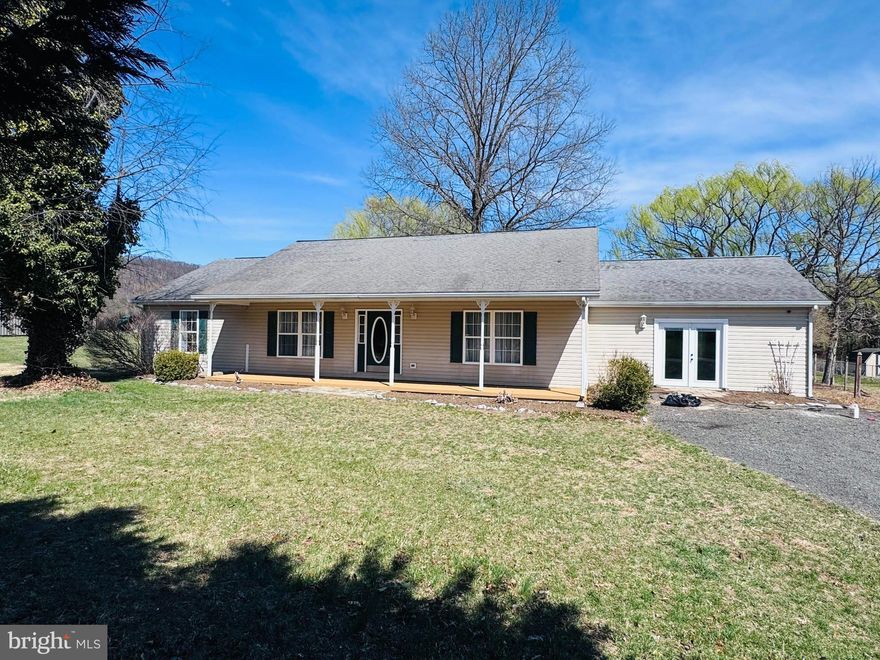 Ranch style home boasts of mountain views as it's located very close to downtown Gerrardstown in the highly desired Union Gap Subdivision. This home features 3Br, 2FB, kitchen with granite countertops, kitchen island and connected dining area, living room and larger family room with stove.  Home has new flooring and paint throughout and is move in ready.