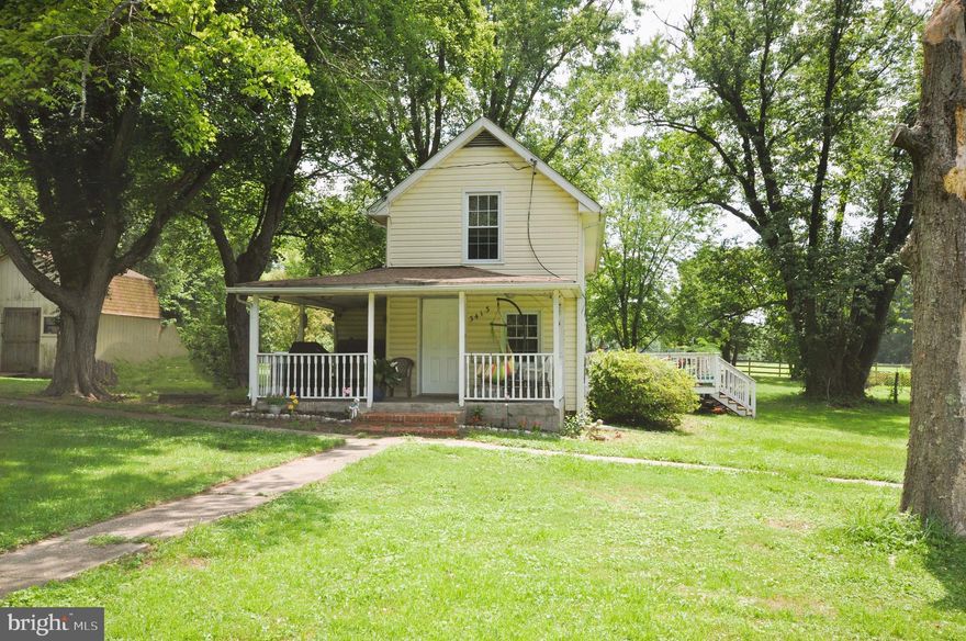 Welcome to 3413 James Run Road in Aberdeen. This home is situated on a one-acre lot with storage shed. A front porch leads you inside to find hardwood floors in the living room. The eat-in kitchen has stainless steel appliances and an exit to the deck. There is a mudroom, laundry and full bathroom to complete the main level. The upstairs has two bedrooms. New 40-gallon hot water heater and water treatment system. New septic system. Cellar is the size of the kitchen and the rest is a crawl space. Property to be sold AS-IS.