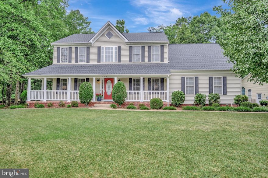 Welcome to this exquisite former model home, perfectly situated on a large corner lot. This remarkable property boasts a generous floor plan with an array of impressive features. Welcoming you with open arms, the wrap-around front porch provides an idyllic space to relax and enjoy the surrounding scenery. Whether sipping your morning coffee or spending a peaceful evening, this cozy porch offers a perfect spot to unwind and soak in the ambiance.  Step into this inviting home and be greeted by a stunning foyer that sets the tone for elegance and warmth. The foyer features gleaming hardwood floors that add a touch of sophistication to the entryway.  Hosting dinner parties or formal gatherings is a breeze with the separate dining room. The sophisticated ambiance of the living room provides an ideal space for relaxation and conversation  For those in need of a dedicated workspace, this home features an office area that provides a quiet and productive environment.  The heart of the home is undoubtedly the expansive kitchen. Equipped with a center island, the kitchen offers abundant space for culinary creations and family gatherings. The exquisite granite countertops add a touch of elegance, while the modern stain less steel appliances provide convenience and functionality.  Adjacent to the kitchen is the cozy and inviting family room, which features a delightful step-down design with bamboo flooring and gas fireplace. This space is perfect for relaxing evenings, entertaining guests, or enjoying quality time with loved ones. As you make your way upstairs, you'll notice plush new carpeting that enhances the comfort and coziness of the upper level.  The luxury master bedroom is designed with your comfort in mind. This exceptional space boasts vaulted ceilings, creating an airy and expansive atmosphere. The master bath is a sanctuary in itself.  Immerse yourself in the garden tub, where you can soak away the stresses of the day, along with a separate shower stall and dual sinks. In addition to the lavish bath, the master bedroom features a large walk-in closet with a closet system. This thoughtfully designed space offers ample storage and organization. Rounding out the upstairs are three additional spacious bedrooms that offer comfort, privacy and plenty of natural light which provides ample space for a growing family or accommodating guests. The basement has been expertly finished to maximize functionality and entertainment. It encompasses a workout room, perfect for maintaining an active lifestyle, as well as a recreation room with bar area and surround sound Bose system. Additionally, there is a full bath, possible 5th bedroom (NTC)  and another separate room making it suitable for various uses, such as a guest suite or hobby room.  
Step out into the rear of the property, where a meticulously designed spacious deck awaits. This outdoor haven provides ample space for entertaining guests, hosting barbecues, or simply basking in the sun. In addition, there is a large storage shed. Whether you're seeking a dedicated workshop, a place to indulge in hobbies, or simply need extra storage with electricity, this shed is designed to meet your needs.
Don't miss out on the chance to make this exceptional property your own and start envisioning your new chapter in this magnificent home.