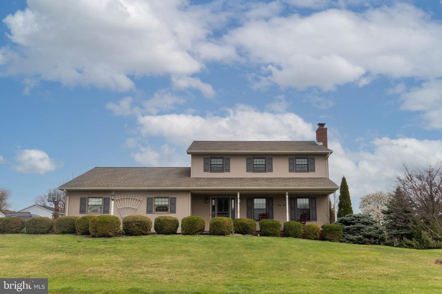 Well maintained 2 story colonial on a corner lot in North Lebanon Township located close to nearby amenities. The exterior has vinyl siding, 6 year old asphalt shingle roof, double hung insulated windows, brick walkway and patio with a pond. The interior consists of 3 bedrooms, 2.5 bathrooms and a finished basement. The kitchen has been updated with granite countertops and custom cabinets. All appliances stay. The living room has a brick fireplace with a propane insert. There is 2 heating systems. The whole house is heated and cooled by an electric heat pump. The first floor has a propane forced air back up system.