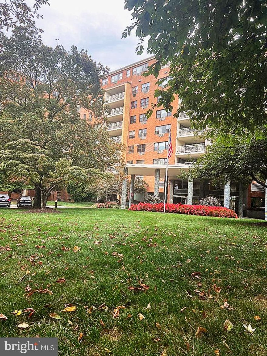 WHY RENT when you can OWN? This 2nd Floor 1 BR, 1 Bath Condo in the Elkins Park House is in need of TLC as reflected in the price. You must take a look to realize the potential.  As soon as you enter the building you are greeted by a doorman providing 24 hour security and concierge service to immediately put you at ease.  The spacious lobby is not only beautiful but it is also the home of several commercial businesses such as a Dry Cleaner/Tailor and the very popular Chef Vargas Restaurant.  A secure elevator conveniently brings you to your unit where you will find approximately 800 square feet of well planned space.  The Living Room is large and there are three very generous closets to meet your storage needs. A bank of windows provide a peaceful wooded view and the Dining Area has a passage door to a very generously sized balcony made for relaxing.  The Kitchen is compact and in need of renovation but fits everything that you need.  The large Bedroom features a double closet and built in shelves and the Full Bath has a Tub/Shower combination and a big linen closet right outside the door.  In addition you also have a basement storage bin. Be prepared to take advantage of the social room, fitness area, library and the lovely outdoor pool when the weather is right.  In addition to the long list of amenities already mentioned, your condo fee includes heat, hot water, cooking fuel, exterior building maintenance, snow, trash and lawn care.  The location is great with the Elkins Park Train Station is nearby so you can easily commute to Center City, 30th Street Station or the Airport.  On top of that, Public Transportation is right out front and an array of Restaurants, Coffee Shops, Book Stores and Parks are also just a few blocks away. Yes, this well priced condo does need work but the end result will be a lovely, carefree place to live and call your very own.