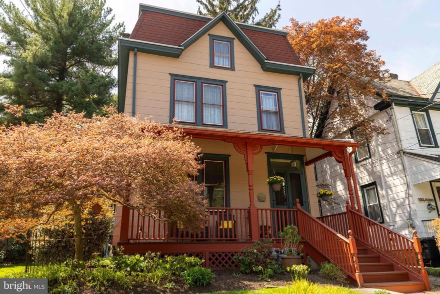 C 1800's precious farmhouse with Victorian elements, beautifully cared for, and a simplicity throughout. A calm, peaceful respite begins the moment you enter the front door. It has a rare REAL eat-in kitchen with a large country kitchen table and plenty of room to move around. There is a well-designed natural flow to the floor plan that minimizes disruption as you move from the front of the house to the living room and then to the kitchen at the back of the house. A mini arboretum graces the rear yard.  This is a 'find'!