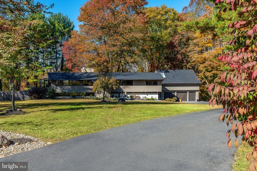 Discover this exceptional, move-in-ready Mid-century Modern Deck House nestled on a private, 3-acre wooded lot at the end of a serene cul-de-sac in the sought-after Unionville-Chadds Ford School District. Located in the desirable, peaceful Fern Hill neighborhood, it offers easy access to Routes 1, 352, 202, 95 with just a short drive to the brand new Wawa train station, Brandywine Museum of Art, Longwood Gardens, and is close to Wilmington, Philadelphia,  and abundant dining and shopping options in Chadds Ford, Glen Mills, West Chester, and Kennett Square.