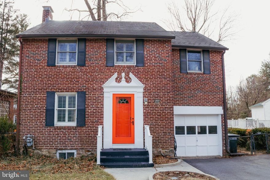 Classic brick Colonial charm meets thoughtful modern updates in this beautifully maintained home, where timeless character and contemporary comfort come together seamlessly. The stunning kitchen was fully renovated in 2022, and features brand-new cabinetry, quartz countertops, recessed lighting, and stylish finishes that make it both functional and inviting.

Custom built-ins include hall tree cubbies for everyday organization, while new plantation shutters enhance the living room’s natural light. Both bathrooms were completely renovated in 2024 with new tubs, toilets, and luxury vinyl flooring. Hardwood floors throughout, a cozy wood-burning fireplace, and original 1940s details—complete with brass doorknobs on all interior doors—add warmth and historic charm.

Major systems have been thoughtfully updated, including the replacement of a furnace and water heater in 2018, and the installation of double sump pumps in 2024, which come with a two-year warranty. The slate roof has been meticulously maintained and recently enhanced with copper accents. Outside, enjoy a newly paved driveway accommodating up to three cars, a freshly painted front door and garage, and a spacious backyard filled with mature perennials and flowering plants.

Ideally located just steps from Catonsville’s beloved Maple Avenue, this home sits in a well-established neighborhood known for its yearly “Miracle on Maple” event during the holiday season. 1803 Frederick Road is within the sought-after Hillcrest Elementary School district, and just a mile away from the active “Music City” Catonsville community that has free music nearly every weekend, a thriving farmer’s market, a variety of parks and trails, and an array of family-owned restaurants and shops. A close proximity to major highways, and as a bonus, Old Ellicott City’s main street is also only a few miles away. In the competitive 21228 housing market, opportunities like this are rare—schedule your showing before it’s gone!