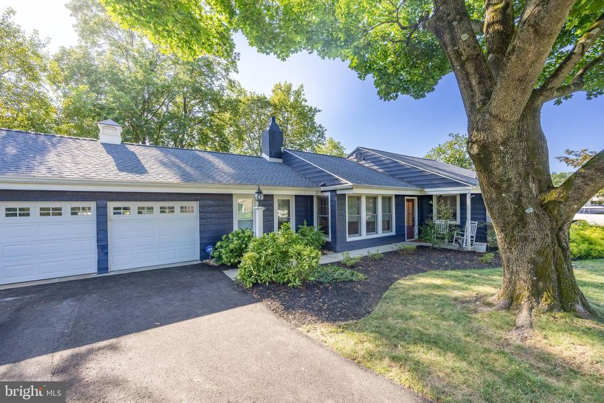 Welcome to this beautifully maintained 3-bedroom, 1-bath single-family ranch, perfectly situated in a prime location close to dining, shopping, and major commuter routes. Nestled in the Great Valley School District, this home offers a blend of comfort, style, and thoughtful updates throughout. Step inside to discover a spacious eat-in kitchen featuring granite countertops, custom cabinetry, a convenient peninsula, and stainless steel appliances—including a double wall oven. The kitchen opens to a cozy dining area with doors leading directly to the backyard, making indoor-outdoor living and entertaining a breeze. The living room exudes warmth with a charming fireplace, limestone flooring, and sliding doors that open to a private rear patio. A separate den offers additional living space with built-in bench seating, hardwood flooring, and plenty of natural light from four newly installed windows. Each of the three bedrooms is accented with rich Brazilian cherry floors, and the full bathroom has been freshly updated, including a new toilet. Additional upgrades include new roof (2023), fresh paint, new front & rear doors, washer, dryer, disposal, digital thermostats, 32 circuit breaker panel in 2nd bedroom, electric sub panel in garage and a resurfaced driveway.Enjoy evenings on the inviting front porch, perfect for rocking chairs and morning coffee, or relax in the peaceful backyard with a lovely patio and garden space. A built-in kitchen heater keeps things cozy during colder months, and the 2-car garage provides ample storage and convenience. Don’t miss the opportunity to own this move-in ready gem that combines classic charm with modern updates in a location that truly has it all! Seller already had the home pre inspected by Spotlight Home Inspection and the report is available upon request.  DEADLINE FOR OFFERS WEDNESDAY, AUGUST 13TH