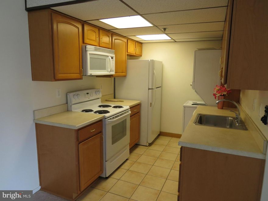 Great floor-plan with split master bedrooms each with own bathroom.Squeaky clean and well maintained. Assigned parking, washer/dryer in unit, tennis, gym, party room $ nice outdoor space. Located walking distance to Metro, supermarkets and restaurants. Just minutes to DC, Pentagon and close to 395 & 495. All utilities included in rent except electric plug ins. Sorry, no pets.