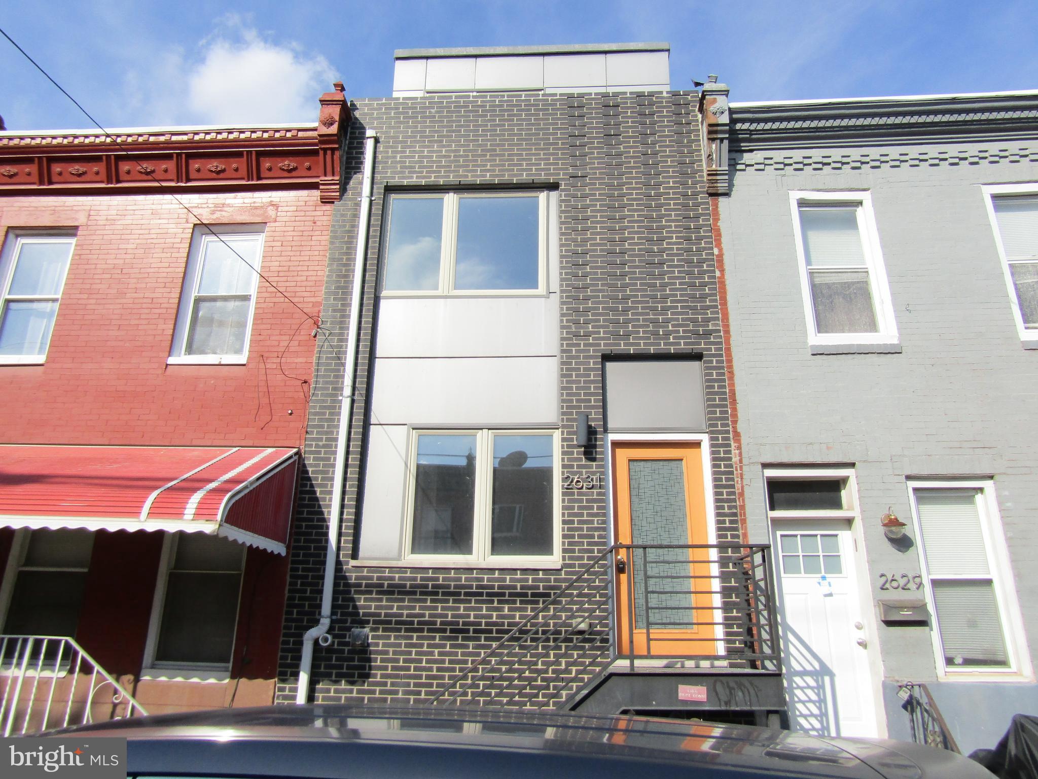 WOW!!! Opportunity knocks!
Welcome to 2631 Oakford Street, situated in the sought after Grays Ferry section of Philadelphia.
This property was built in 2021 and features 3 spacious, modern living units.
First floor: 1250 square foot bi-level unit 2 bedroom / 2 bath unit (basement has full bath, bedroom with egress and additional bonus room.
Second floor: 750 sq foot, 1 bedroom, 1 bathroom unit.
Third floor: 700 Square foot 1 bedroom / 1 bathroom with private roof deck.
All units have their own HVAC & laundry.
This is a rare opportunity and will not last long!
The property may have remaining time on 10 year tax abatement; buyer is responsible for doing all due dilligence on tax abatement and legal use of property. Seller makes no representations.