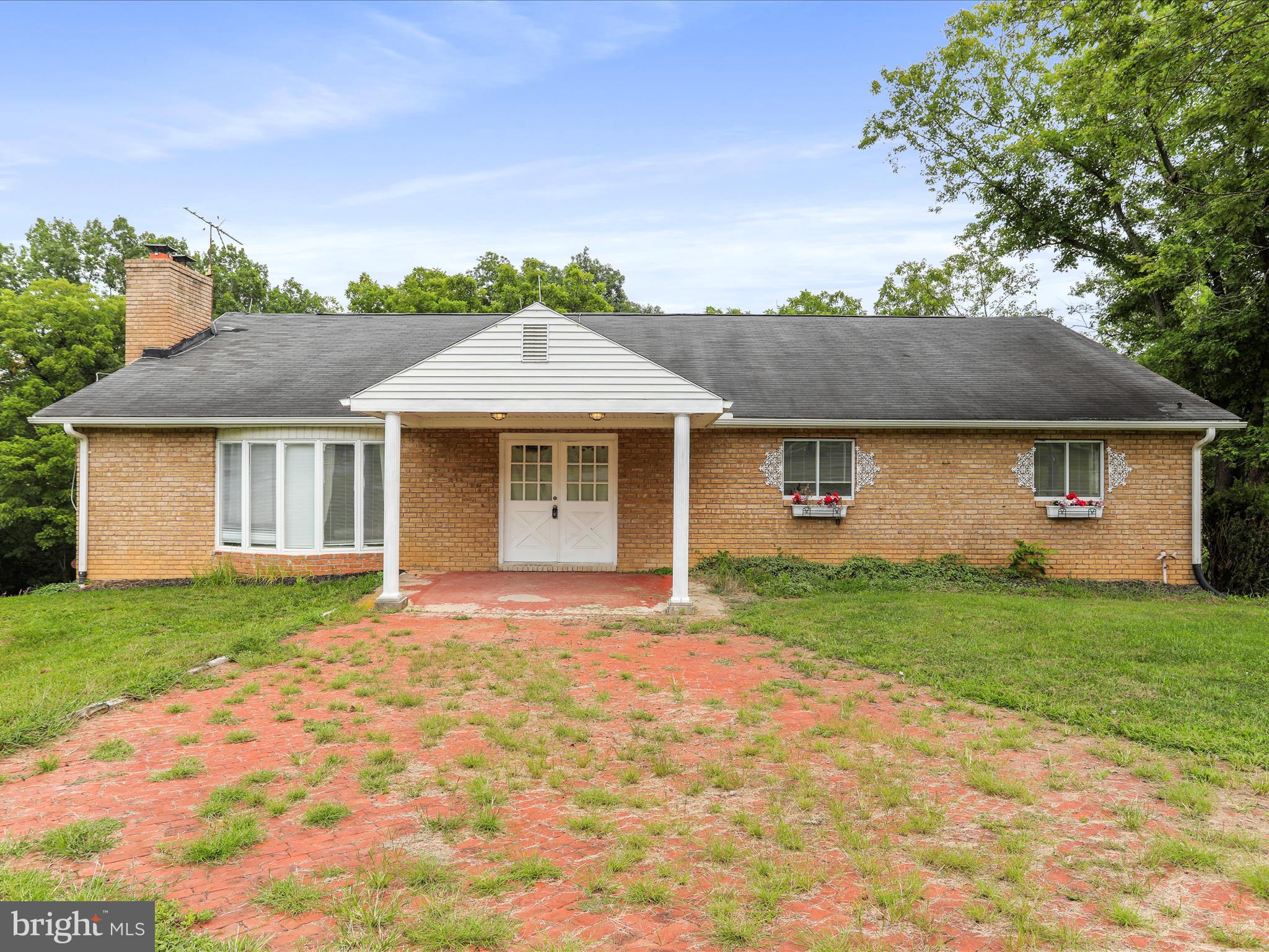 Multiple offers received; highest and best offers due by Wednesday, August 13 at 9 AM. Huge rancher with basement on three and a half acres at the end of a quiet, cul-de-sac street. This home has good bones and a great, open concept floor plan. If you're an investor looking for a project with HUGE potential, look no further! Plenty of natural light throughout and an expansive owner's suite with large walk-in shower. Back deck looking out over trees and lawn. Brick walkway to the front door adds to the curb appeal. No HOA dues. Cash or rehab loan only. Sold as-is, seller to make no repairs.