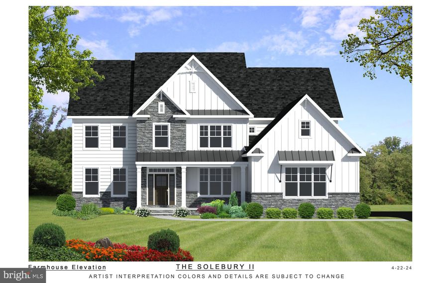 Fall in Love with the Solebury Farmhouse
Discover a home designed to inspire today and elevate your lifestyle for years to come. The Solebury Farmhouse blends timeless architecture with magnificent interior spaces and thoughtfully curated standard features you’ll truly appreciate.
Choose from three stunning new home designs, each expertly crafted and loaded with upscale amenities that turn everyday living into something extraordinary.
Highlights include:
Vaulted ceilings and open-concept layouts filled with natural light
Expansive windows throughout for bright, airy living spaces
Cozy gas fireplace anchoring the great room
Elegant two-panel interior doors and rich hardwood flooring
Designer quartz kitchen islands perfect for gathering and entertaining
Premium stainless steel appliance package, including gas cooktop and double oven
Century kitchen cabinetry with 42” upper cabinets and inviting breakfast area
First-floor study ideal for work-from-home or flexible living
9-foot ceilings on the first floor for an open, spacious feel
Luxurious main bedroom suites available on the first or second floor
2x6 exterior framing for superior insulation and comfort
30-year architectural roof shingles with ridge venting for lasting durability
This isn’t just a house—it’s the home your future lifestyle deserves.