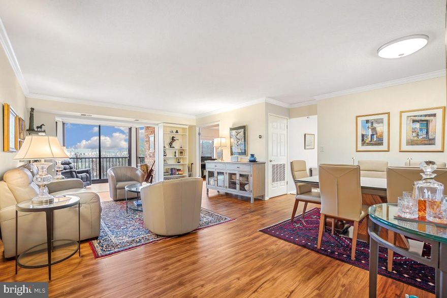 ***** SOLD/CLOSED/SETTLED. ***** Over $100,000 OF IMPROVEMENTS!!! ***** WELCOME HOME to 5901 MOUNT EAGLE DRIVE, #509 at MONTEBELLO, -- the area's premier AWARD-WINNING luxury condominium! •2-BEDROOMS/2-BATHS: One of Montebello's most desirable floor plans. ***** One of only two, 2-bedroom floor plans where each bedroom has its own full bath! •PICTURE PERFECT/MOVE-IN READY: Including smartly reconfigured primary/MBR and bath, beautifully renovated eat-in-kitchen ($45K) and baths ($23K), upgraded flooring ($5K), all windows/doors replaced/upgraded ($23K), custom crown molding and more! Receives abundant sunshine w/spectacular sunsets.  •ENTRY FOYER: Beautiful floors greet you. Features two large closets w/mirrored doors.  •LIVING ROOM: Extra spacious w/plenty of wall space for optimal placement of sofa and entertainment center. •SUN/FLORIDA ROOM/SCREENED PORCH: This is ADDITIONAL SQUARE FOOTAGE/YEAR-ROUND LIVING SPACE. Opens directly from living room. ENTIRE GLASS ENCLOSURE REPLACED AND UPGRADED ($20K), w/motorized window shades ($6K), and upgraded flooring. Perfect for pets and plants. •DINING ROOM: Easily accommodates table/seating for 6 or more, and wall space for buffet and/or china cabinet. •EAT-IN-KITCHEN: Completely renovated! Featuring upgraded Shaker/Craftsman style cabinetry w/soft/self-closing drawers and doors, upgraded quartz countertops accented by glass tiled backsplash, and stainless-steel appliances ($45K). Very practical/functional layout, including an extra-wall of cabinets and countertop space w/BONUS BREAKFAST BAR and pantry. PRIMARY/MASTER BEDROOM w/DRESSING AREA AND FULL BATH: Smartly reconfigured, whereas you enter the bedroom rather than into the dressing area. THEREFORE, creating distinct separate areas for the bedroom from the dressing area and bath. Generous size bedroom, plenty of wall-space for optimal placement for king-size bed, furniture and sitting area. WALK-IN CLOSET w/custom closet organizers ($2K). PRIMARY/MASTER BATH: Completely renovated ($20K), including space-saving pocket door entry, upgraded extra-tall vanity w/quartz countertop, and walk-in shower w/floor-to-ceiling tiled walls. •BEDROOM #2 w/FULL BATH #2: Ideal for guests or home office, den/study or TV room. Features its own full bath w/walk-in shower w/upgraded floor-to-ceiling tiled walls ($3K), and large closet w/mirrored sliding doors, plus linen closet. •LAUNDRY: Washer/dryer in unit. Plus, the building offers extra-large commercial washer/dryer for over-sized items. •HVAC AND UTILITIES: Carrier HVAC system, w/semi-annual HVAC inspection included in condo fee. Hot/cold water also included, electric billed separate w/Dominion Energy, and Verizon FIOS and Cox for internet, TV, and landline phone. •EXTRA-STORAGE:  Building 5901, Level B3, Room 3. •PARKING: Always plenty of unassigned parking in the parking lot. •METRO: Free shuttle included in condo fee, or just a 10-minute walk to Metro! • NEW MONTEBELLO COMMUNITY CENTER NOW OPEN!