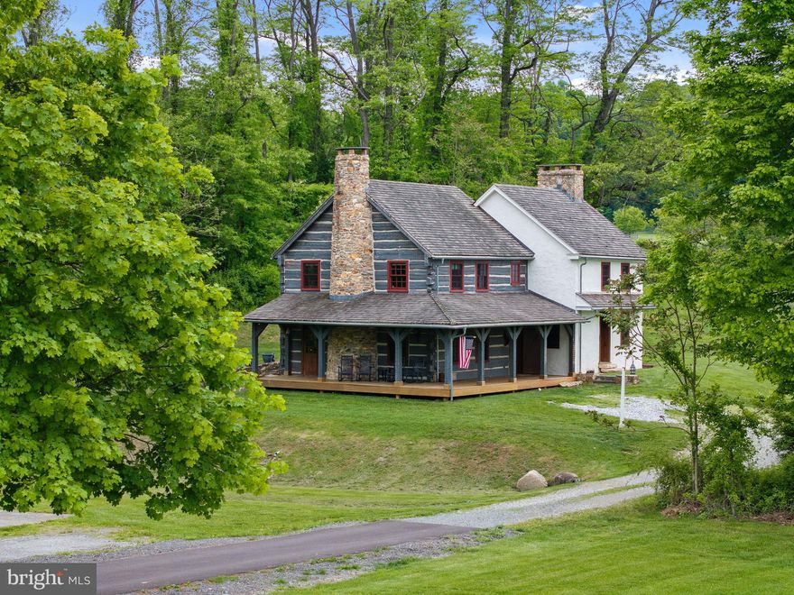 NEW PRICE! Welcome to 150 Springdell Road, a truly exceptional opportunity to own over 40 acres of pristine countryside in West Marlborough Township, Unionville, PA—one of Chester County’s most sought-after and scenic locations. Tucked away in a peaceful valley and surrounded by hundreds of conserved acres protected by the Brandywine Conservancy, this non-deed restricted property offers unparalleled privacy and the freedom to create your dream estate. Whether you're an equestrian enthusiast or simply seeking a serene rural lifestyle, this property delivers. At its heart is a charming 2-bedroom historic stone farmhouse, believed to date back to 1638, seamlessly blended with a rustic log cabin addition and a wraparound porch added in 2014.  Known as Summer Duck Lane, the home is rich in character and history, offering panoramic views of rolling hills and lush pastures. Set in a bucolic setting with a long-paved drive leading to a secluded homesite complete with a Stone springhouse, tranquil pond and sweeping vistas. Former Pomeroy and Newark Railroad bed was converted into a private walking trail with a restored footbridge. The property is Two separate tax parcels offering flexibility for expansion or development and is in Act 319 for favorable tax benefits. Located in the prestigious Unionville-Chadds Ford School District and within Cheshire Hunt Country, ideal for equestrian pursuits. Minutes from The Whip Tavern, Brandywine River Museum, Longwood Gardens and historic Chadds Ford. Easy access to Philadelphia, Wilmington, Baltimore, D.C., and NYC! Whether you envision expanding the existing residence, building a new home, or creating a world-class equestrian facility, 150 Springdell Road offers endless possibilities in a setting of unmatched natural beauty!