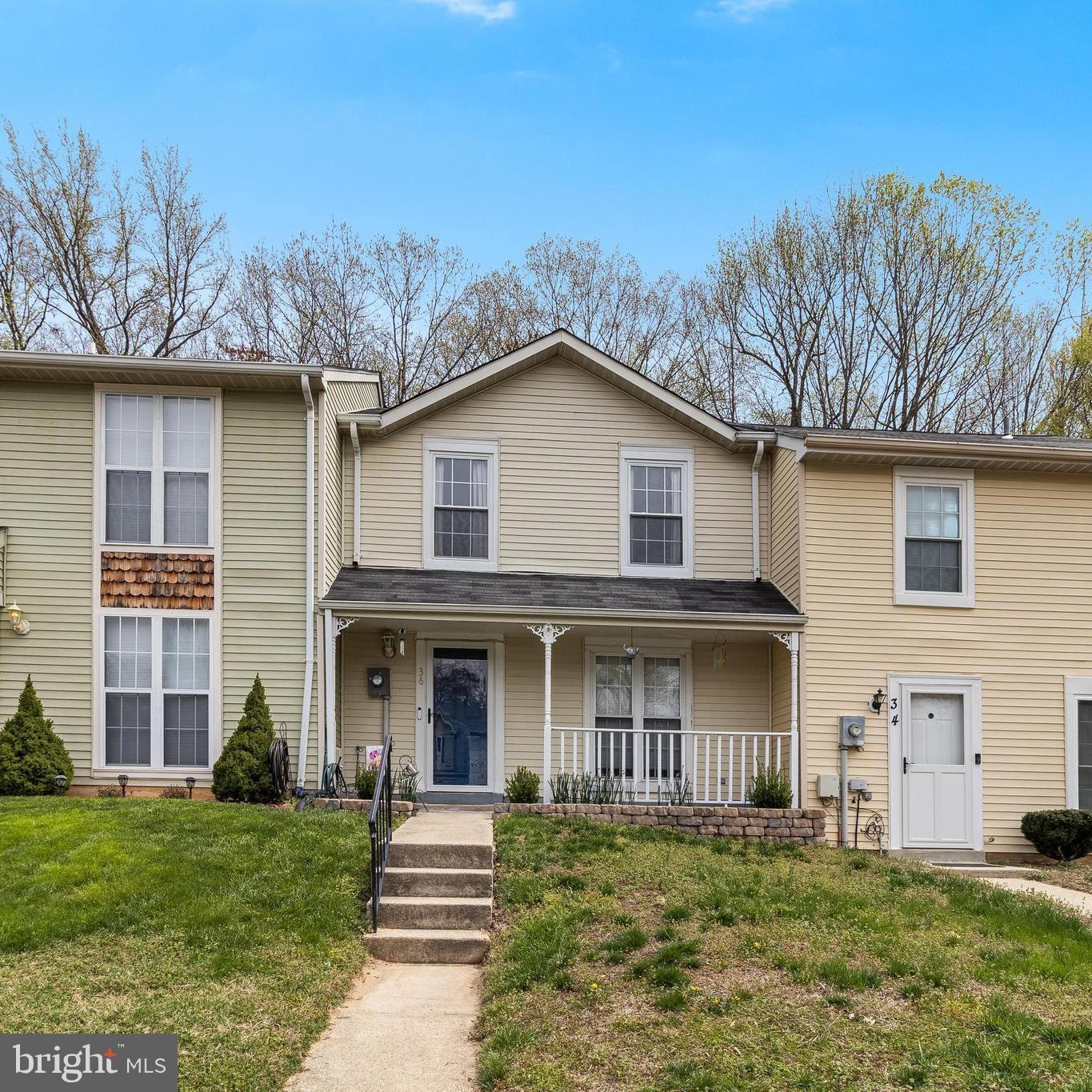 Beautiful townhome in Quailwood, one of La Plata's favorite communities. Enjoy the charming front porch and fenced in back yard. 2 bedrooms, 2.5 bath. New carpet just installed. New fridge (2025), Dryer (2020), Dishwasher & Stove (2020), Storm door (2021). 2 assigned parking spots. The location is perfect, enjoy the Town amenities without the town traffic. Minutes to all your favorite restaurants, coffee shops, boutiques & gyms. Easy commuter distance to DC, Joint Andrews Air Force Base, Indian Head Naval Base or Dahlgren Base. Property eligible for 100% financing, USDA Financing. Call today to schedule your private showing. Seller prefers the use of local title company such as Buyers Title, Lakeside, Trusted Title or Capitol Title