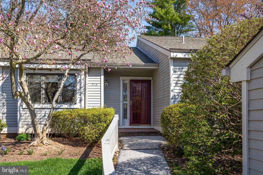 Welcome to 713 Inverness Drive, a charming Thornbury model in  Hershey’s Mill 55+ community! With 2-bedrooms, 2 bathrooms, a sunroom, patio and a 1-car detached garage, this is the perfect “right-sizer” option for those seeking easy one floor living.

The home’s floorplan creates a bright and airy atmosphere throughout the living and dining rooms, making for a seamless flow for entertaining. The kitchen offers an ample cabinet space, providing plenty of storage and functionality for everyday cooking and hosting. Just off the main living area, the sunroom is the perfect spot to relax with a morning coffee or unwind while enjoying views of the surrounding greenery, with easy access to the patio for outdoor enjoyment. The home also features an unfinished basement, offering excellent storage space.

Ideally located nearby the boroughs of West Chester and Malvern, Hershey’s Mill provides a location convenient to the Main Line while still maintaining the atmosphere of a friendly community. With the Malvern train station nearby, commuting into Center City Philadelphia is a breeze. Experience easy living with amenities that include a Community Center, library, pool, tennis courts, pickleball, wood shop, walking trails, and, of course, the nearby golf course and clubhouse. Come visit this welcoming community and discover what makes Hershey’s Mill so special.