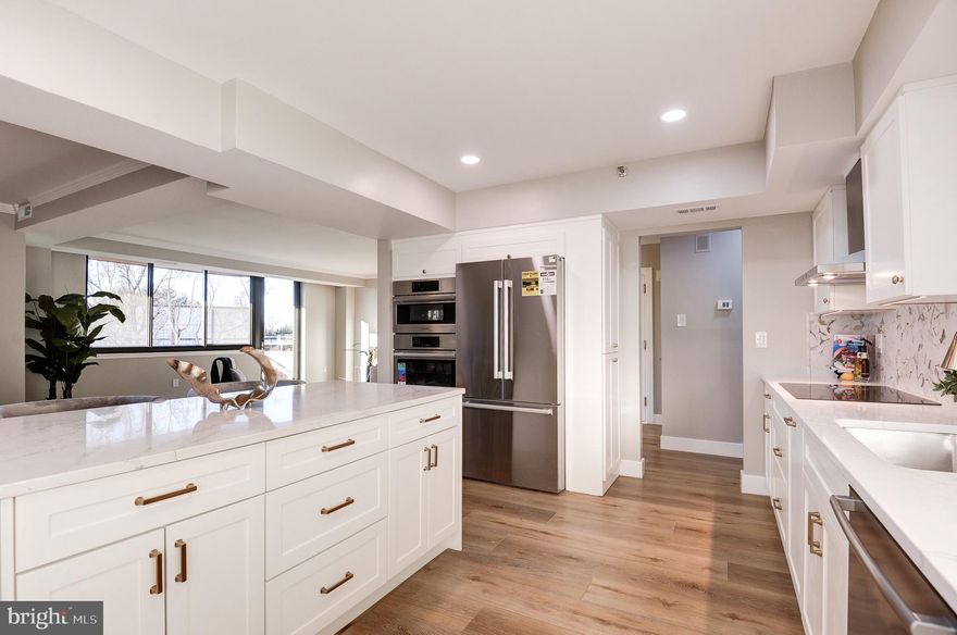 *** Stunning End Unit in The Carleton – A Must-See! Step into this beautifully renovated end unit, featuring soaring windows that bring in an abundance of natural light. With all-new flooring throughout, custom cabinetry, quartz countertops, and stainless steel appliances, this home exudes modern luxury., The oversized balcony offers southern exposure, perfect for enjoying the outdoors. The spacious master suite comes with a private sitting area and extra-large walk-in closets. The bathroom is a work of art, with designer tiles and stylish fixtures. The second bedroom also boasts its own walk-in closet and a renovated en-suite bathroom. Plus, enjoy the convenience of a new washer and dryer. Ideally located just moments from the vibrant dining, shopping, and entertainment of Friendship Heights and downtown Bethesda, and with easy access to public transportation, this home offers a prime location. The Carleton Amenities Include: Fitness Room, Outdoor Swimming Pool, Sauna, Lounge Area, Conference Room, Concierge & Doorman, Library & Party Room, 2 Assigned Parking Spaces, Additional Parking Available for Rent, Large Storage Space at T1 Level, Pet-Friendly Building, and more!, Don’t miss the opportunity to make this exceptional home yours!