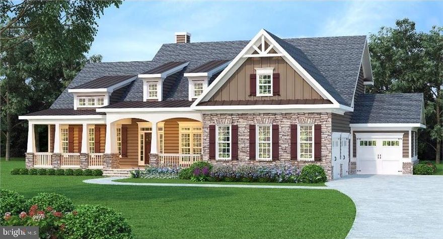 TO BE BUILT! Prime Custom Builders, LLC presents their Braccia Model showcasing the quality and design of the builder while allowing the new homeowner the opportunity to customize and make it their own. Featuring a spacious and open floor plan, the Braccia presents a first floor primary en suite with cathedral ceiling, a sumptuous soaking tub, roomy shower, two sinks, and an enormous walk-in closet.  The cathedral ceilinged great room is made cozy by a fireplace while the dining room and adjoining kitchen are built with entertaining in mind. Enjoy the expansive center island in the gourmet kitchen, complete with cooktop, built-in wall over, built-in wall microwave, and an ample walk-in pantry.  Rounding out the first floor is a powder room, generous laundry room, and access to both the two-car and one-car garages.  Upstairs are three additional bedrooms. Two share a bathroom while the fourth bedroom enjoys a private bath. Enriching this ideal setting is a front porch with a  tree-canopied country lane view while the back patio frames the serenity of the wooded backyard. Let us show you the versatility of the Braccia floor plan and the lush beauty of Mountain Top Road.