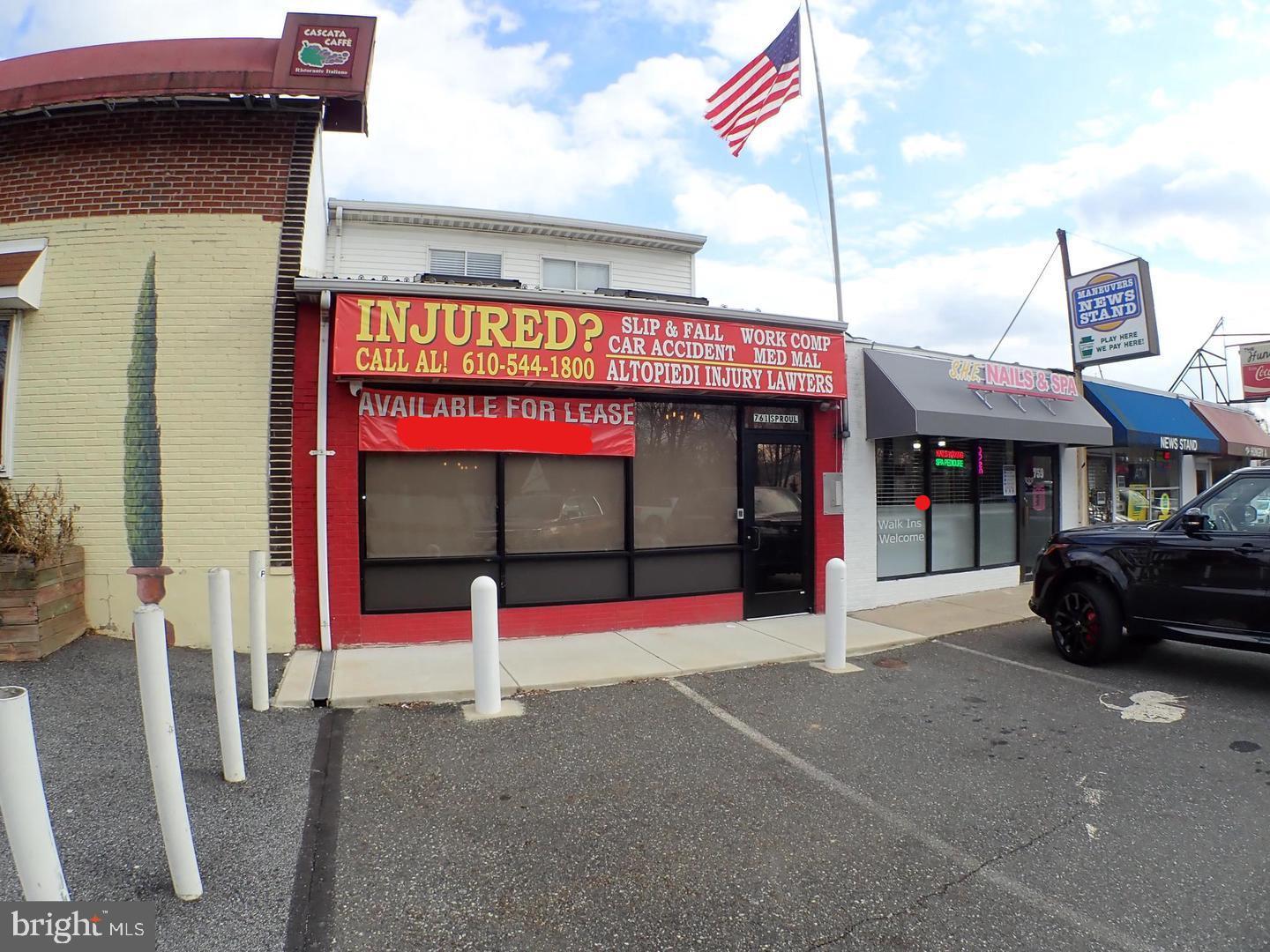 LOCATION, LOCATION, LOCATION! Commercial Building that is ready for 2 tenants or1. High visibility location with signage on Rt. 320. Minutes from Rt. 1, I 95 and Blue Rt. (476). Completely renovated in 2019-2020. Separate HVAC and Electric. First floor is approximately 1000sf and second floor is approximately 800sf. Second floor has a rear PVC deck. Each floor has 2 methods of egress. New security system with cameras. Window treatments on all windows. First floor rent is currently $3600/month NNN.