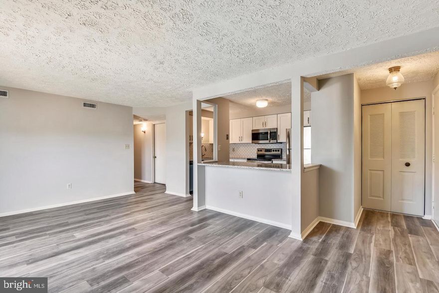 Move-in ready 3rd-floor Penthouse condo that will wow you and your friends. Beautiful two-bedroom, one-bath condo in Chesterfield Condos. Kitchen with center island, custom cabinets, stainless steel appliances, granite countertops, built-in microwave, Solid Core Vinyl flooring, and Washer & dryer in unit.  All condo & HOA fees are paid by the landlord/owner. Enjoy the amenities that Chesterfield offers, with in-ground pool and  in-ground tot pool, basketball courts, tennis courts, playgrounds, walking trails, and more! It's conveniently located near restaurants, shopping, and boating—minutes from Rt 100. It's an easy commute to DC, Baltimore, and Annapolis. MUST give a minimum of 2 hr notice., Tenant occupied. MUST REMOVE SHOES. L.A. writes the lease. $50 per Applicant to complete RentSpree Lease Application. Two-hour notice minimum