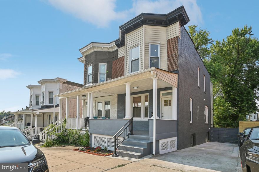 Welcome to this stunning all-brick front twin/semi-detached house located in the desirable Richnor Springs neighborhood. This completely renovated home offers 3 spacious bedrooms, 1 full bath, and 2 half baths. No detail has been overlooked, with every surface thoughtfully updated. The exterior boasts attractive gray accents, a welcoming redone covered porch, and a gleaming facade. The property features a spacious driveway and trendy horizontal fencing that encloses the backyard.
Inside, you'll find expert craftsmanship throughout, with luxurious vinyl plank (LVP) flooring and an abundance of natural light. The living area includes a charming accent fireplace, while the gourmet kitchen features a gorgeous island with a sink, a gas stove, and sleek updated bathrooms. The kitchen is perfect for cooking and entertaining, with plenty of space for dining.
The large bedrooms provide comfort and privacy, with a luxurious bathroom that includes a soaking tub and a stand-up shower adorned with stylish subway tile. The finished basement offers additional living space, and the adorable back porch is perfect for relaxing or entertaining guests. This home is a true gem, combining modern updates with classic charm. Don't miss the opportunity to make it yours!