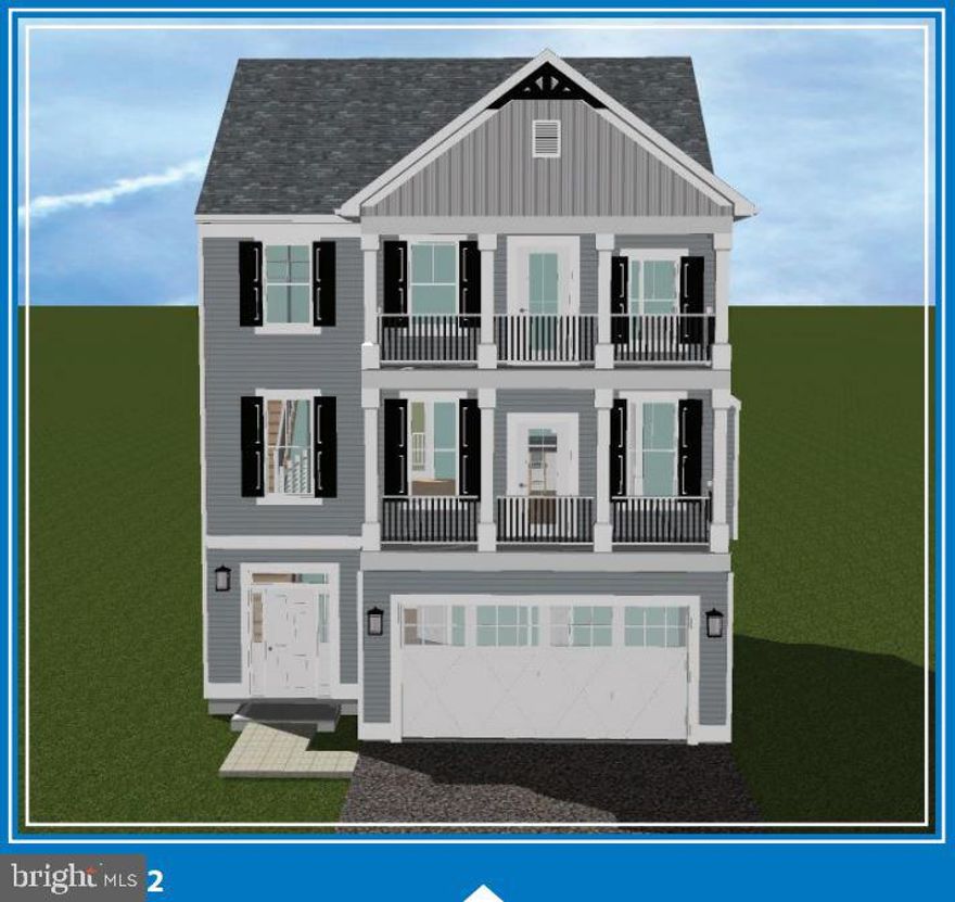 Waterfront!  Blue Heron II Model to be built. Foundation is in! Still time to pick your finishes.
The Blue Heron is a new home design offered by Lacrosse Homes. The single family design features now one but TWO decks -- one from the second floor great room and the second from the third level primary bedroom suite. Take in all the beautiful sights and sounds of a Coastal Maryland lifestyle in this home built for entertaining and an enhanced lifestyle! There is room for everyone in this home, starting with a main level 2-car garage, rec room area, full bath & exercise/office -- this is your fun zone or whatever zone! The second level is light-filled and open with island kitchen featuring upgraded finishes, dining area, powder bath and great room with deck. You can ADD another deck on the rear of the home off the dining area if you're looking for more outdoor space. The third level features a laundry, three bedrooms including the spacious primary bedroom with updated bath and another stunning deck. The Blue Heron is a beautiful home and will serve a multitude of lifestyles. Explore your options today!