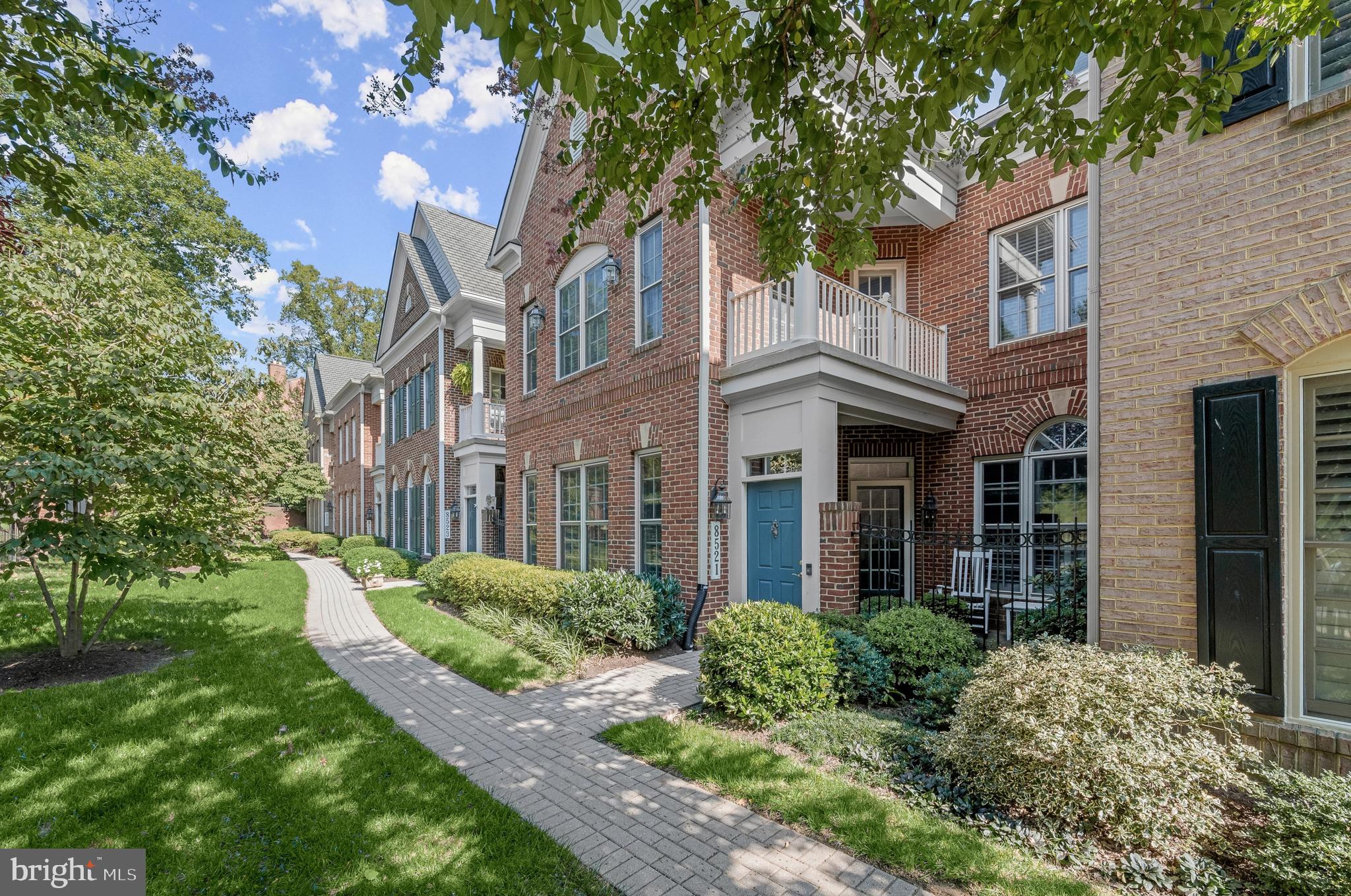 Welcome to 8521 Gavin Manor Court, an exquisitely renovated elevator townhome within the Chevy Chase Mews Community, just a stone’s throw from the new Chevy Chase Lake Development! Less than a two-minute walk to Amazon Fresh, CVS, Starbucks, multiple restaurants, the new Purple Line Metro and more, rarely is such a sophisticated offering, so close to so many sought-after amenities available to the market. Owners can park in the spacious 2-car garage and upon entry, the 10-foot ceilings and open floor plan is welcoming and sun-filled. The newly renovated kitchen is stunningly tasteful with custom cabinetry and high-end appliances. Truly a chef’s dream and built for entertaining, with a sunny patio for al fresco dining that includes a connected gas grill. Space is not an issue as the oversized great room with gas fireplace and custom built-in shelves allows for ample space to host a crowd. The generous dining room allows for seating for 12+ and the lovely living room is spacious enough for a grand piano and additional entertaining space. On the second level, the primary suite is enormous with a gorgeous newly renovated bath and huge walk-in closet. There are two additional large bedrooms with ensuite bathrooms, a large laundry room and a lovely balcony overlooking loads of green space. On the third floor is great flex-space which can be another family room, gym or office and an additional bedroom and full bathroom. The most discerning of buyers will be delighted with the abundance of beautiful amenities this home has to offer in one of the most desirable locations.