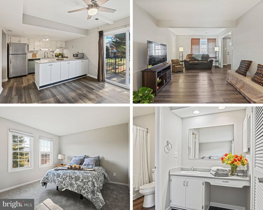 Catered Open house Saturday, December 7th from 12pm to 2pm and December 8th from 12pm to 2pm. Step into this charming 3-bedroom, 2.5-bath townhouse-style condo in the welcoming Newberry community! With over 1,300 square feet and a series of recent upgrades, this home strikes the perfect balance between comfort and convenience—a place where modern touches meet a relaxed, easygoing vibe.

As you enter through the updated front and storm doors (2022), you’re greeted by brand-new LVP floors throughout the main level (2023) that bring a fresh, clean look to the space. Imagine the ease of everyday moments here, with sunlight filtering through recently installed windows (2023), creating a warm and inviting atmosphere. The living room flows effortlessly into a practical dining area, perfect for casual dinners or quiet mornings alike. Just off the dining area, step out onto your private balcony overlooking peaceful greenspace—the ideal spot for morning coffee, fresh air, or evening relaxation. For added convenience, there’s a large walk-in storage area off the balcony, offering extra space in an accessible location.

The updated kitchen has everything you need, featuring beautiful quartz countertops (2023), a brand-new sink (2023), and stainless-steel appliances, including a fridge and dishwasher (2023) and oven (2022). Freshly painted cabinets (2024) add a touch of charm, giving the kitchen a bright, welcoming feel. The main level also includes a remodeled half bath and a laundry area equipped with a new washer and dryer (2023). Additionally, a spacious storage room with built-in shelving provides plenty of space for organizing your belongings, making daily life simple and efficient.

Upstairs, the primary bedroom offers a peaceful retreat with its own private bathroom, recently upgraded with a new sink and countertop. Two additional bedrooms provide ample space and versatility, each filled with light and storage. The full hallway bathroom has also been completely remodeled, adding style and function to the upper level.

With important updates like a new back sliding door (2022), fresh paint throughout the entire home (2024), an HVAC system (2018), and an upgraded electric box (2020), this home is move-in ready and low-maintenance. Located near RT 28, RT 267, the Dulles Toll Road, and Dulles Airport, it’s also a commuter’s dream. Enjoy nearby trails, shopping at Dulles Town Center, and a community pool for laid-back weekends.

This condo is all about comfort and ease—a practical space where you can settle in, add your own personal touches, and enjoy everything Newberry living has to offer.