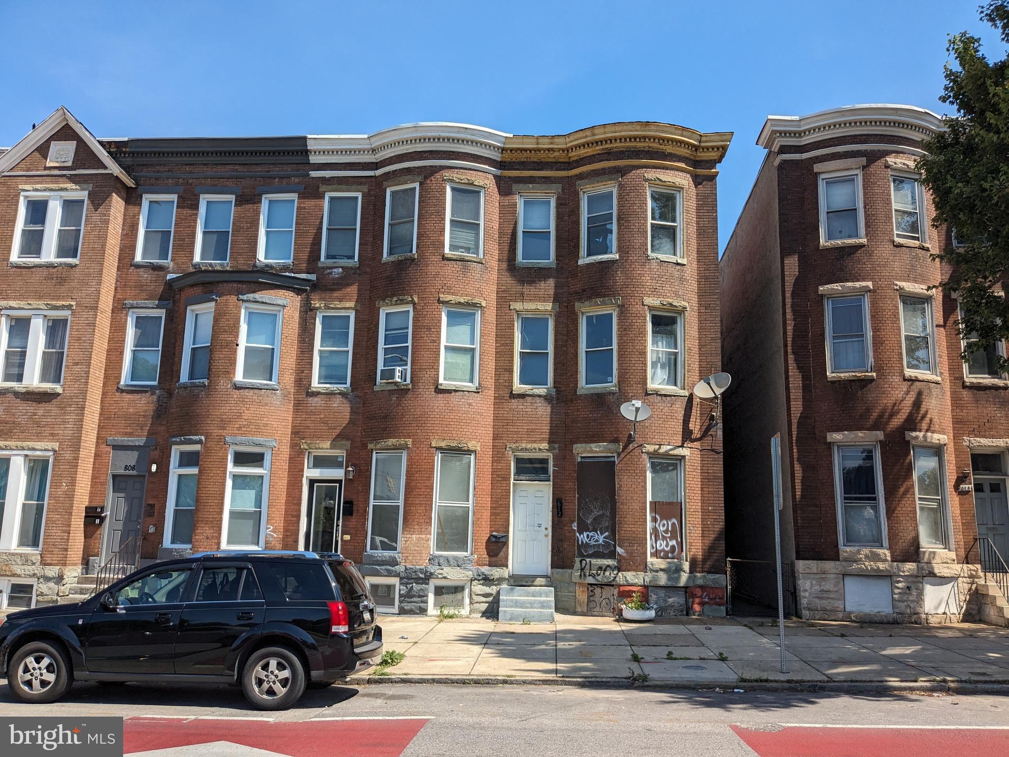 Great opportunity to add this large 4 bedroom to your portfolio or for a flip. Property needs minor work to turnover for a great rental or put in a little more and have a great flip. Property is close to just about everything Baltimore City has to offer, transportation, shopping, schools and much more.